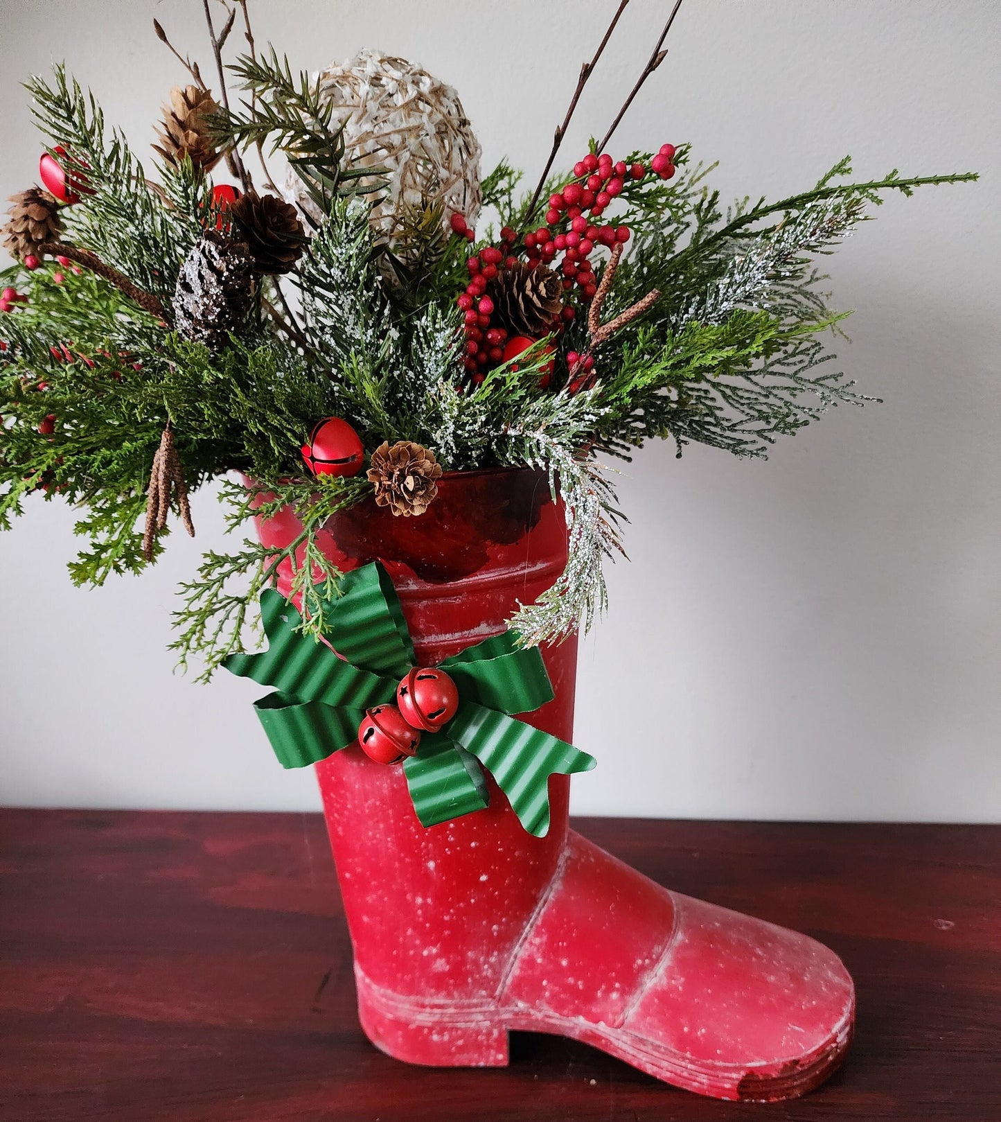 Winter Snow Boot Arrangement