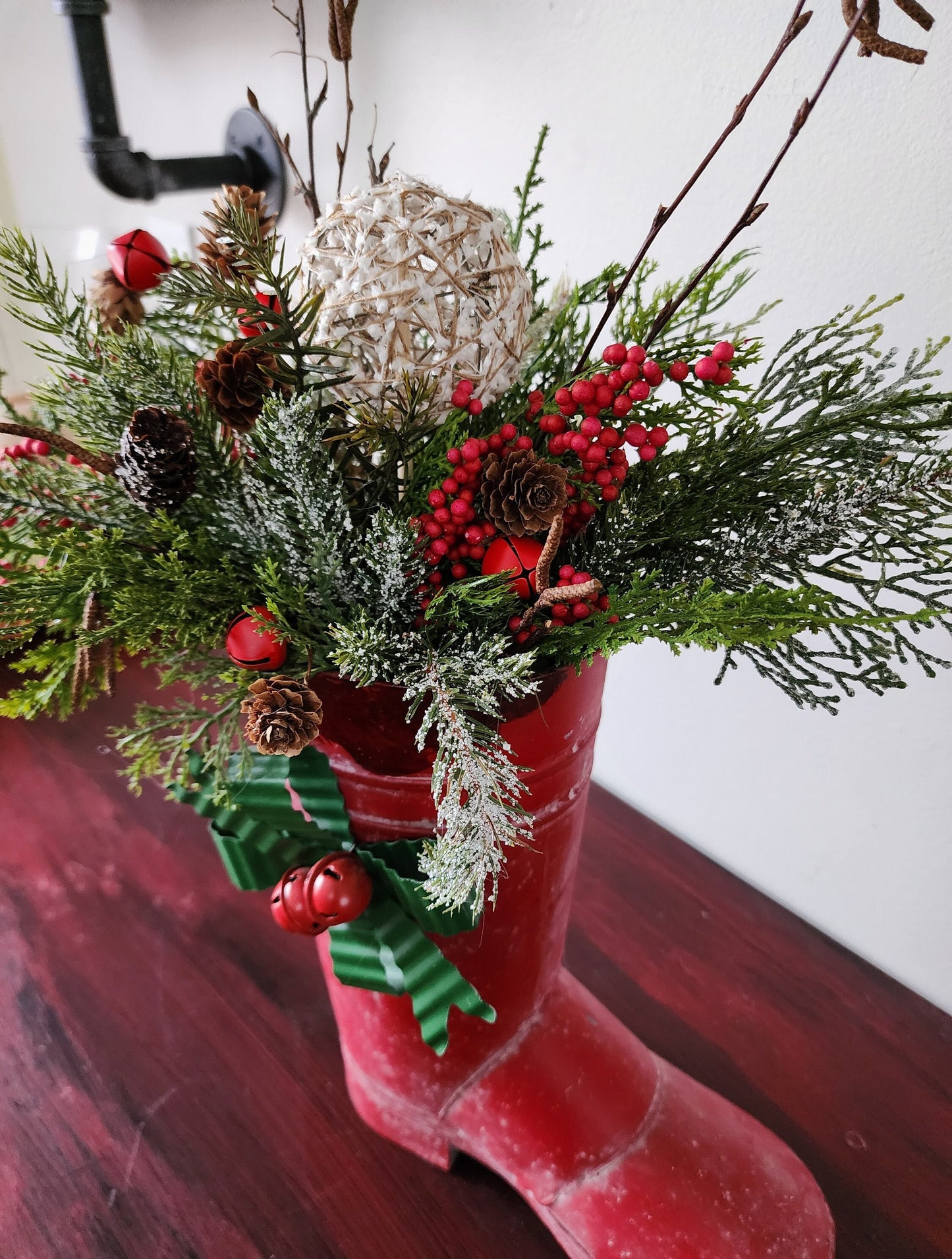 Winter Snow Boot Arrangement