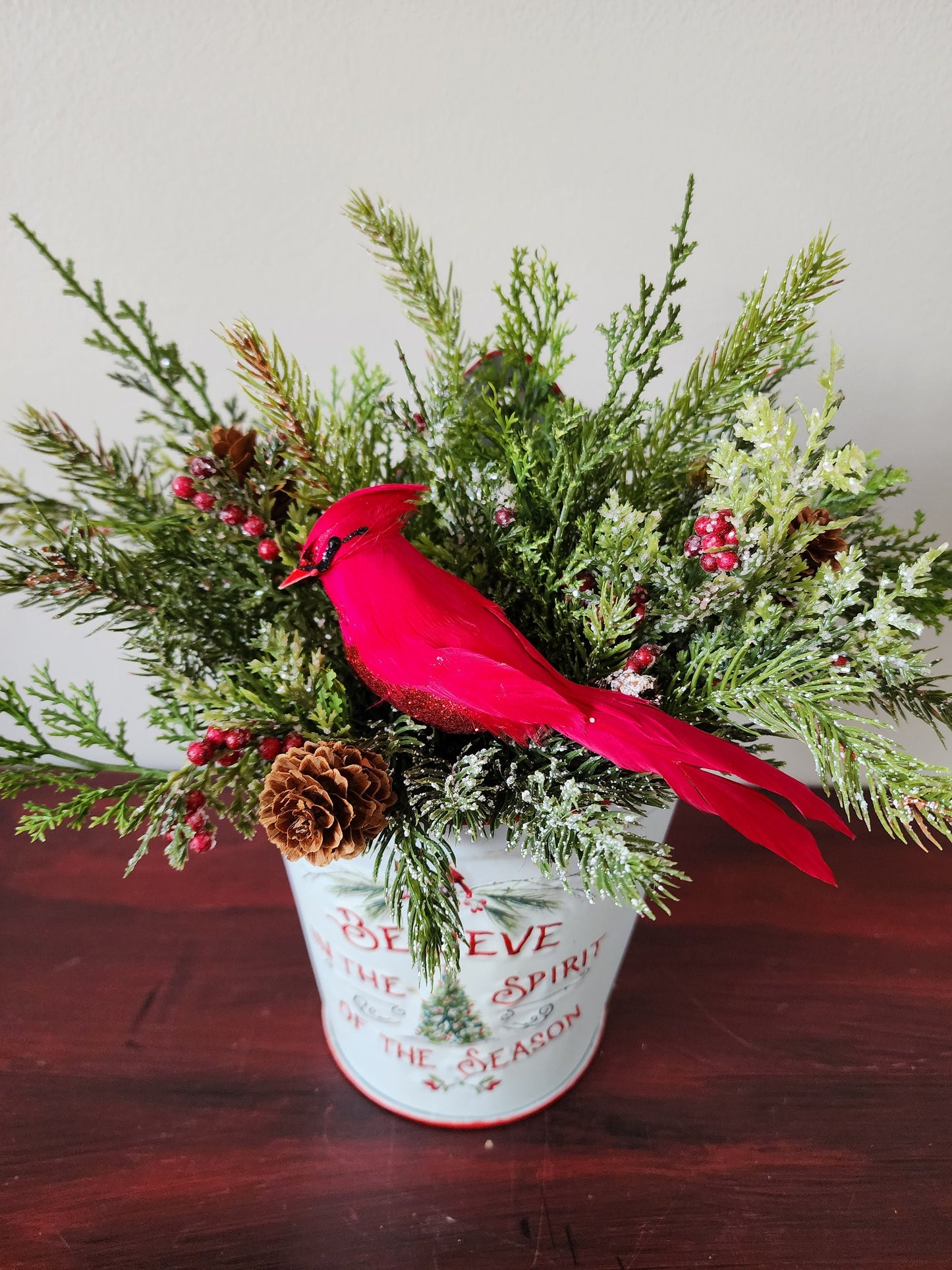 Believe in the Spirit Cardinal Arrangement