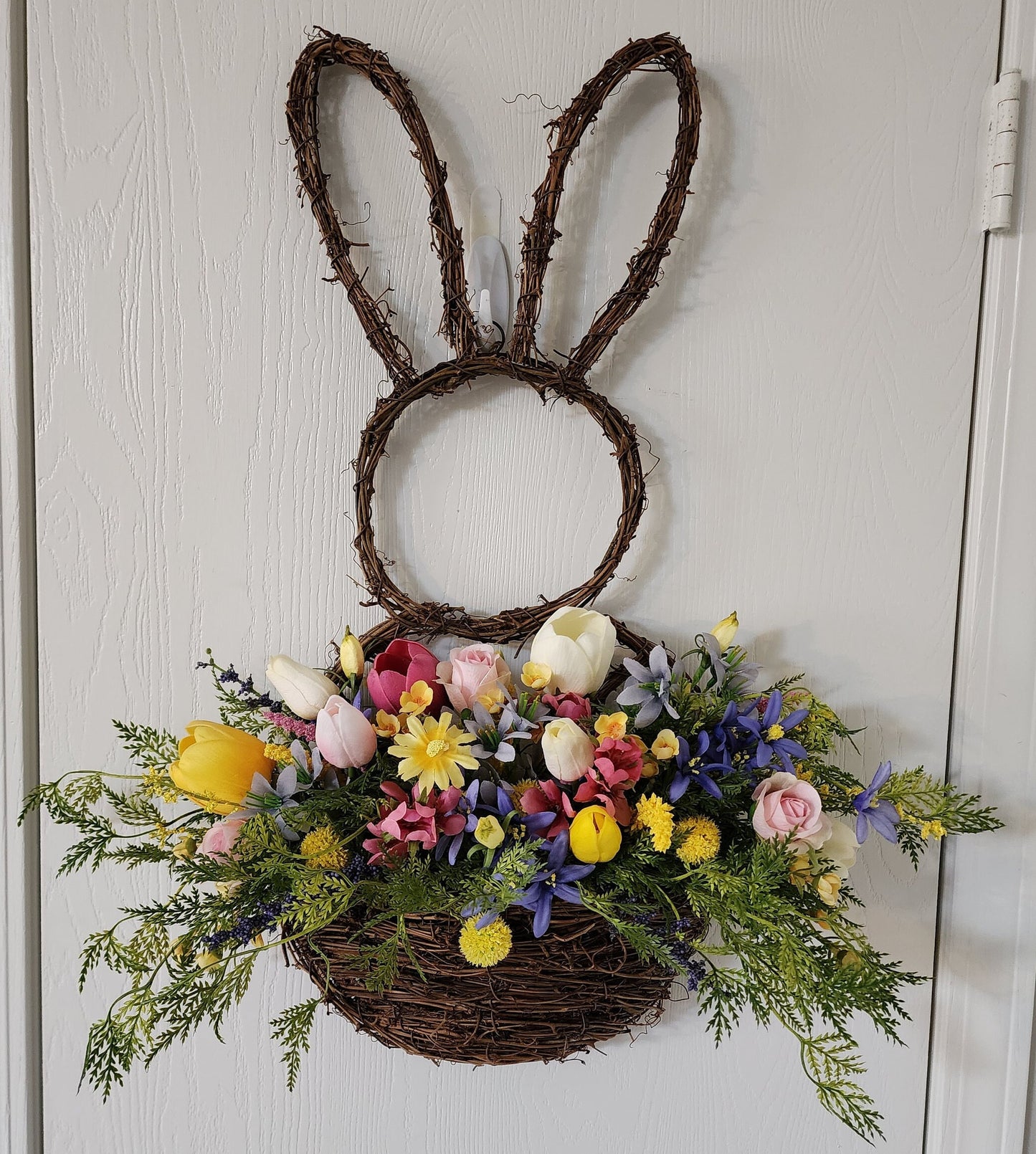 Spring Bunny Wall Basket