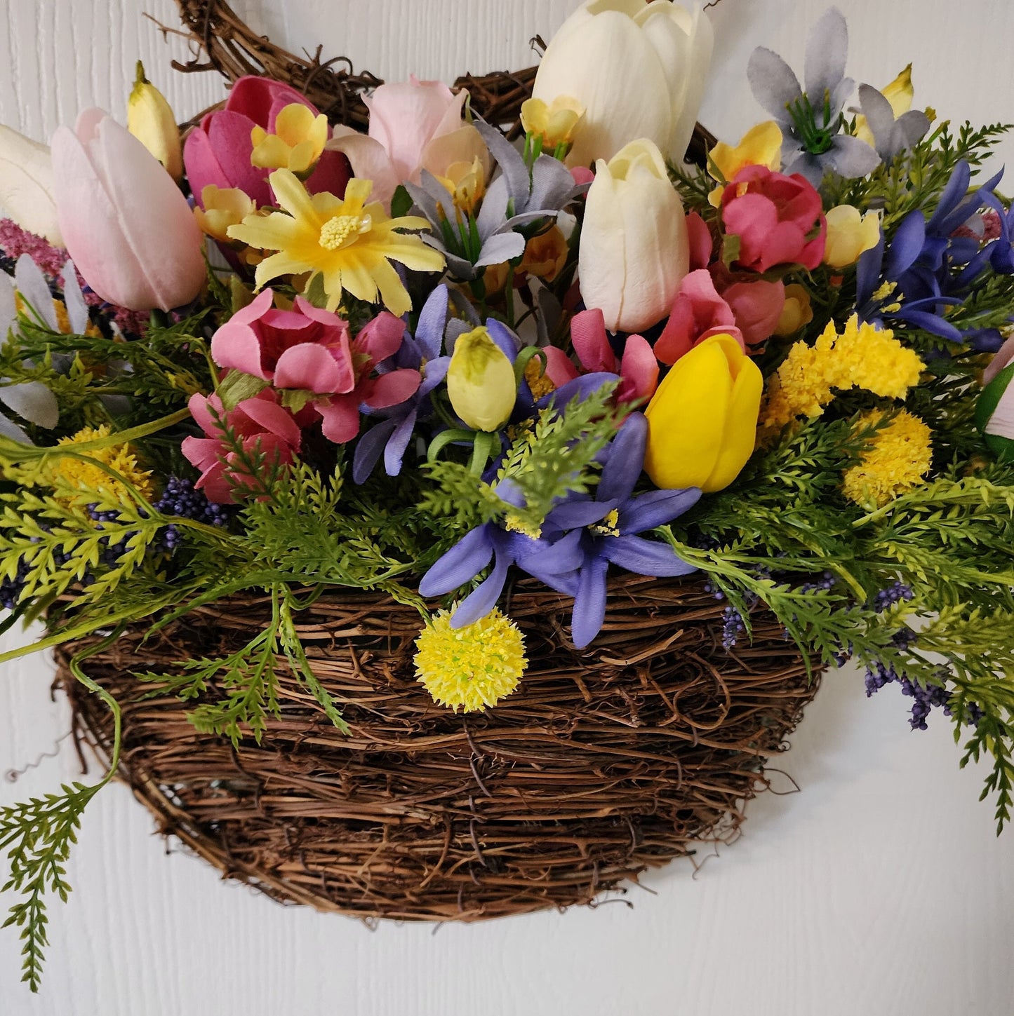 Spring Bunny Wall Basket