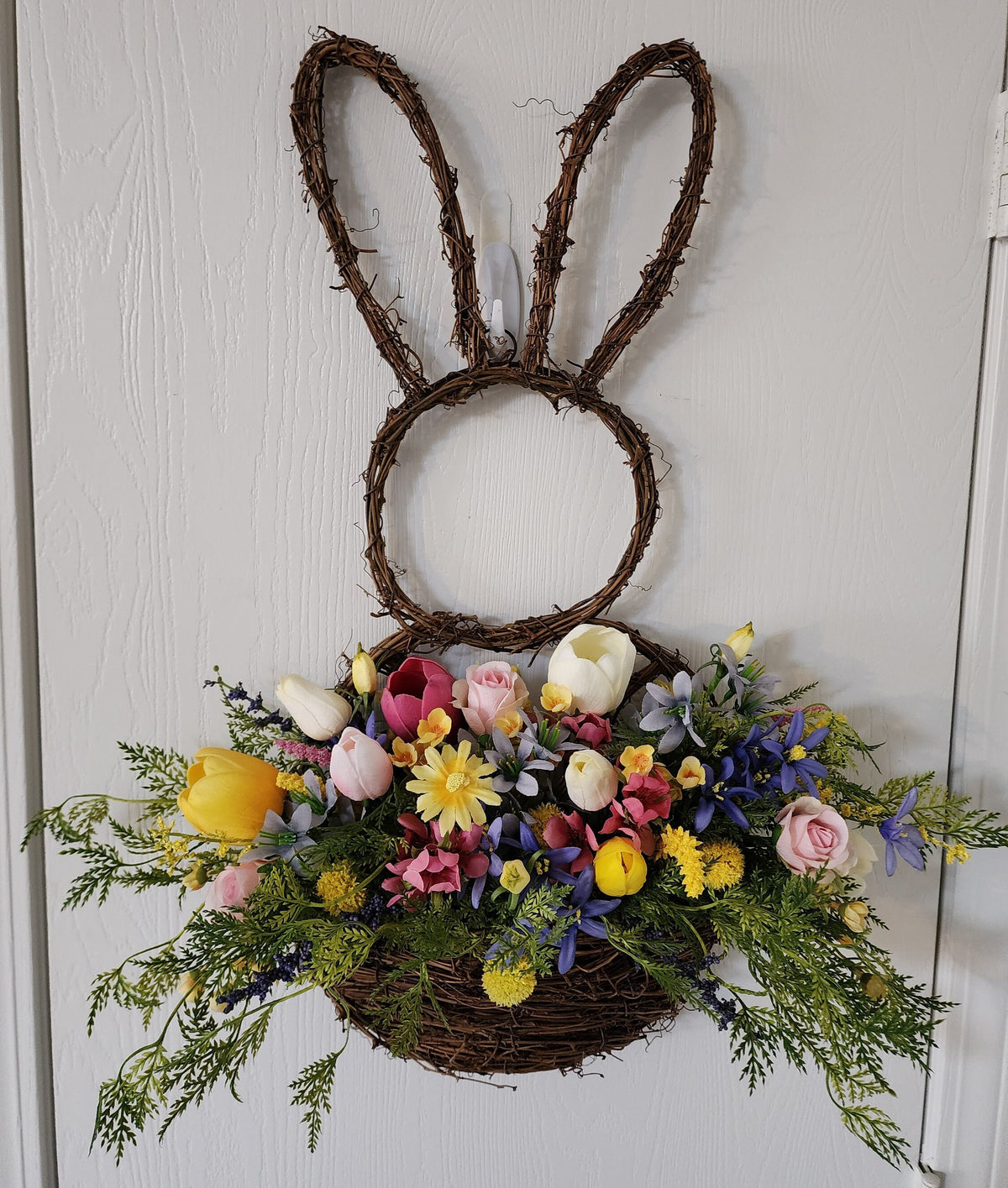 Spring Bunny Wall Basket