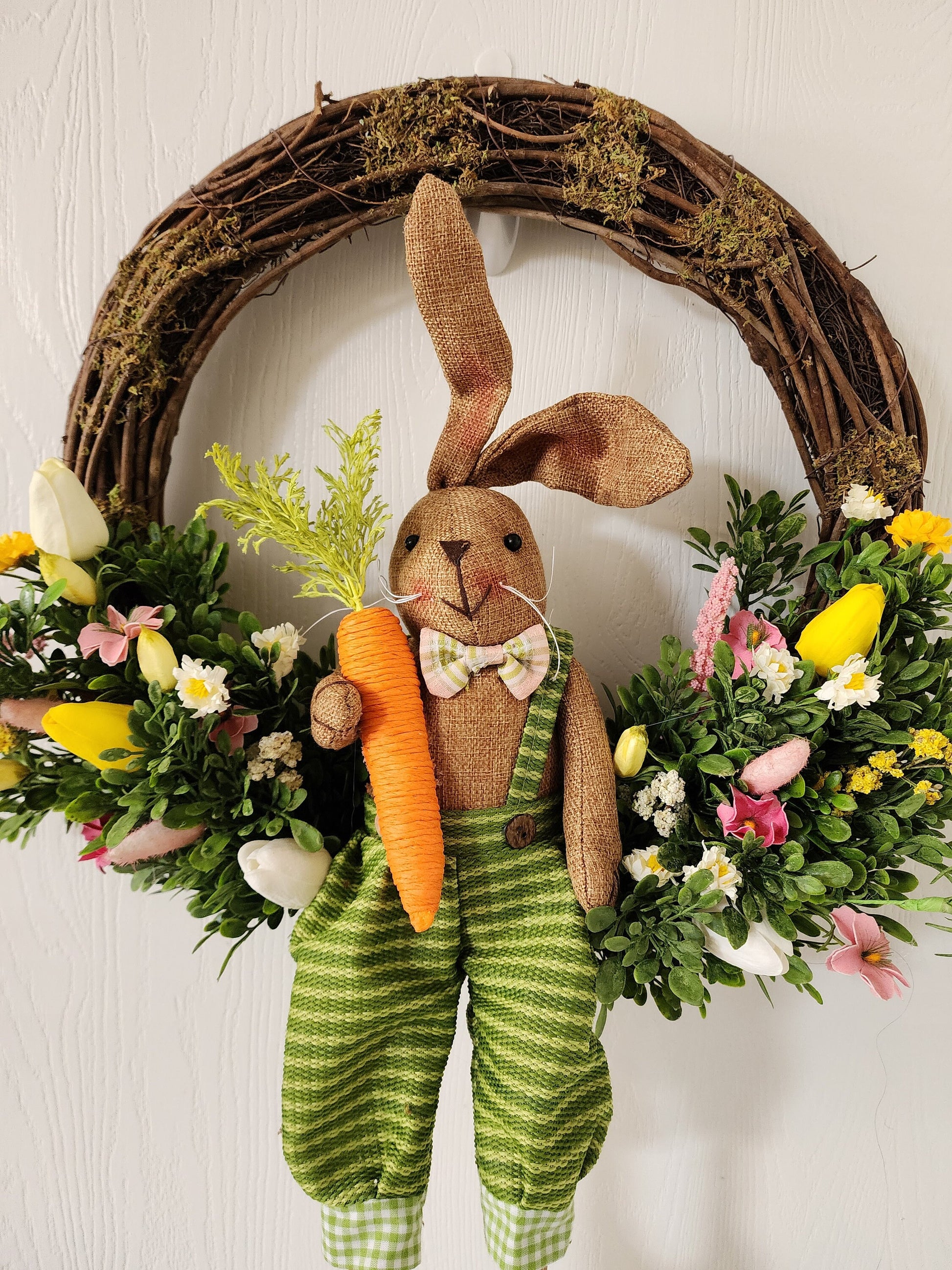 Carrot Loving Bunny in the Garden