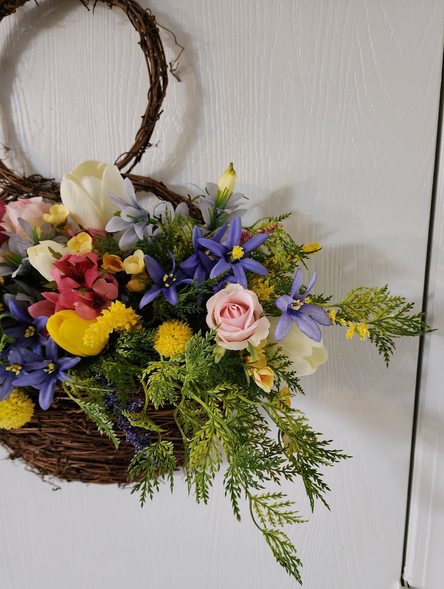 Spring Bunny Wall Basket