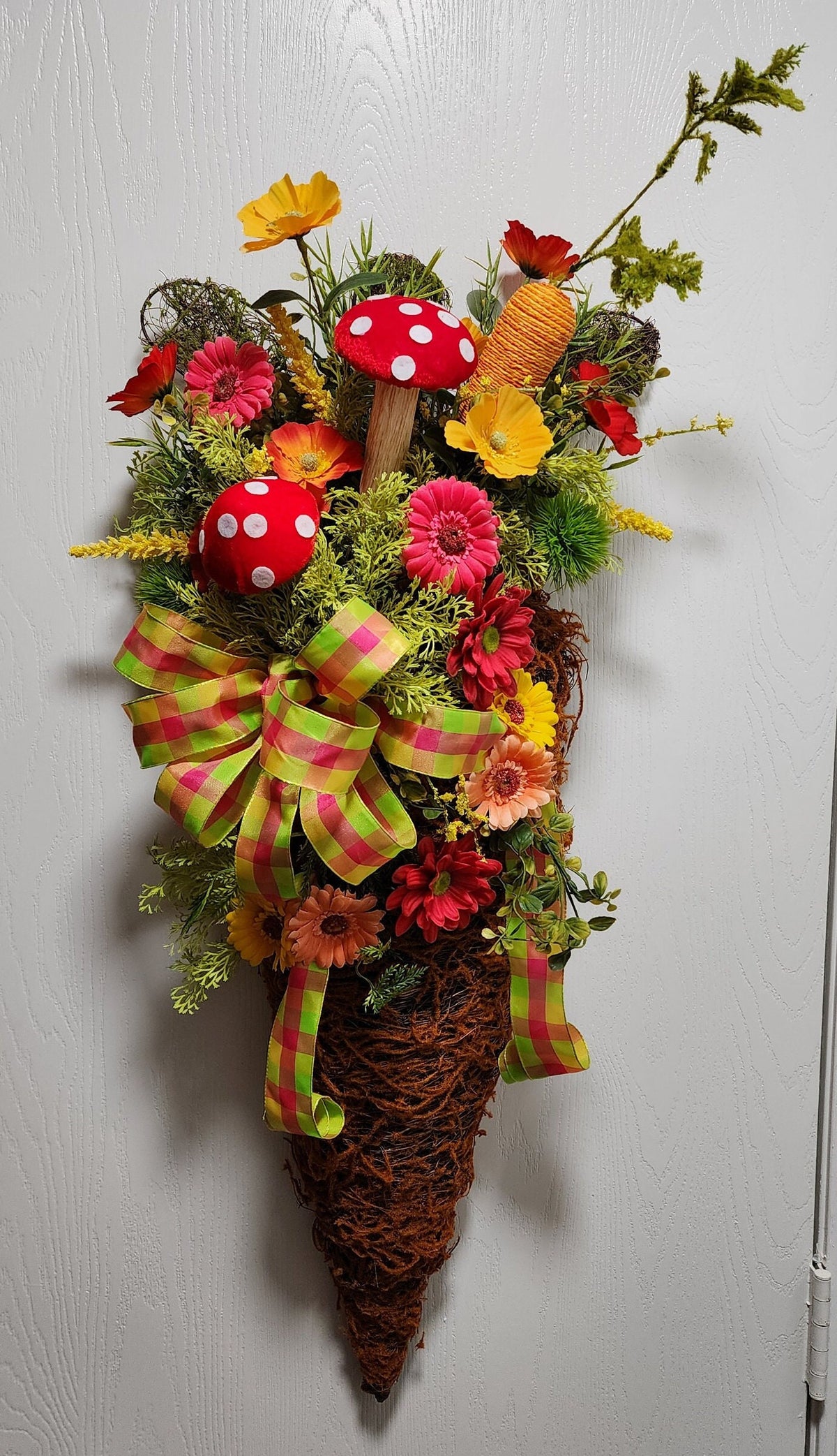 Whimsical Spring Carrot Wall Hanging