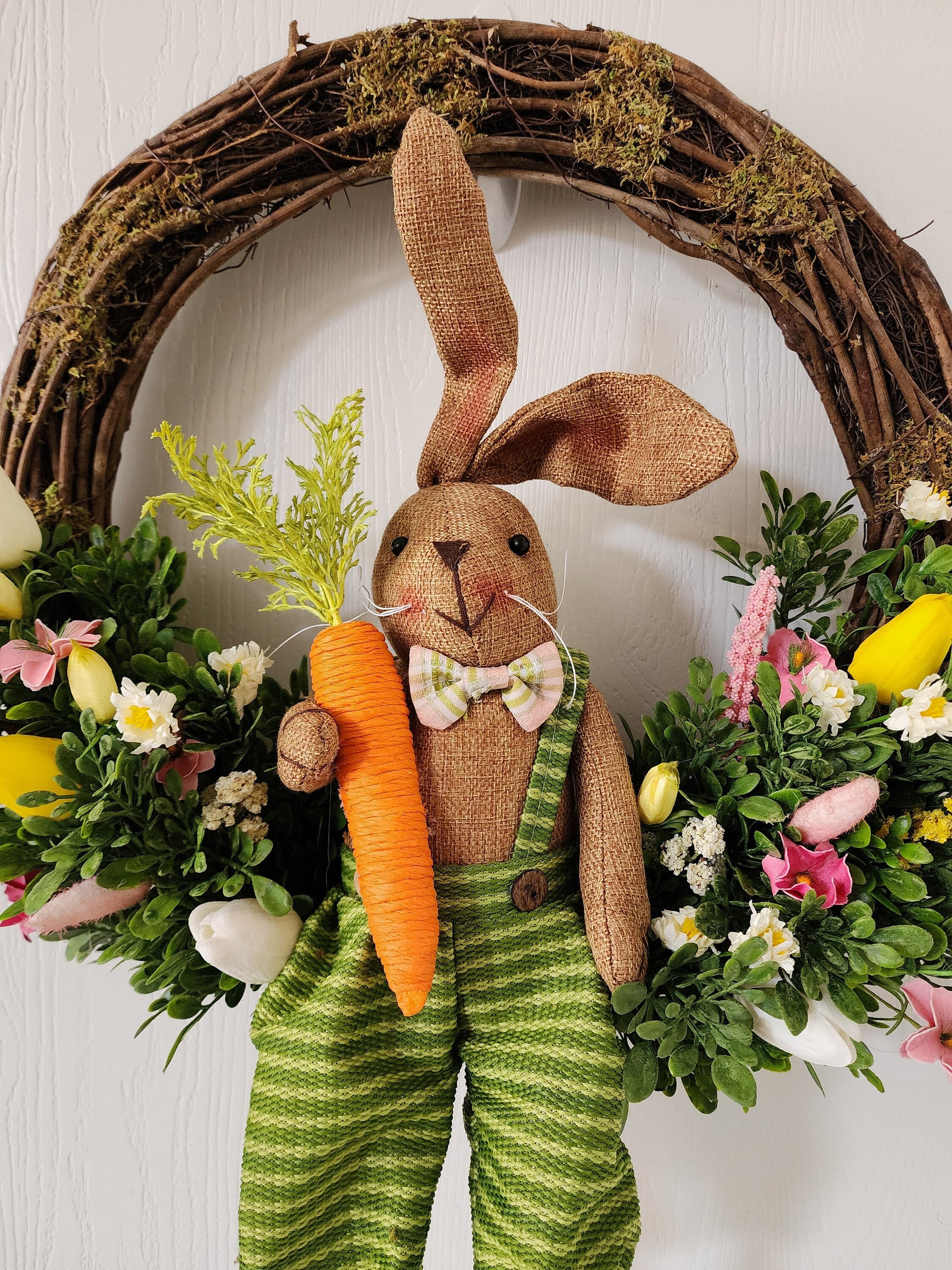 Carrot Loving Bunny in the Garden