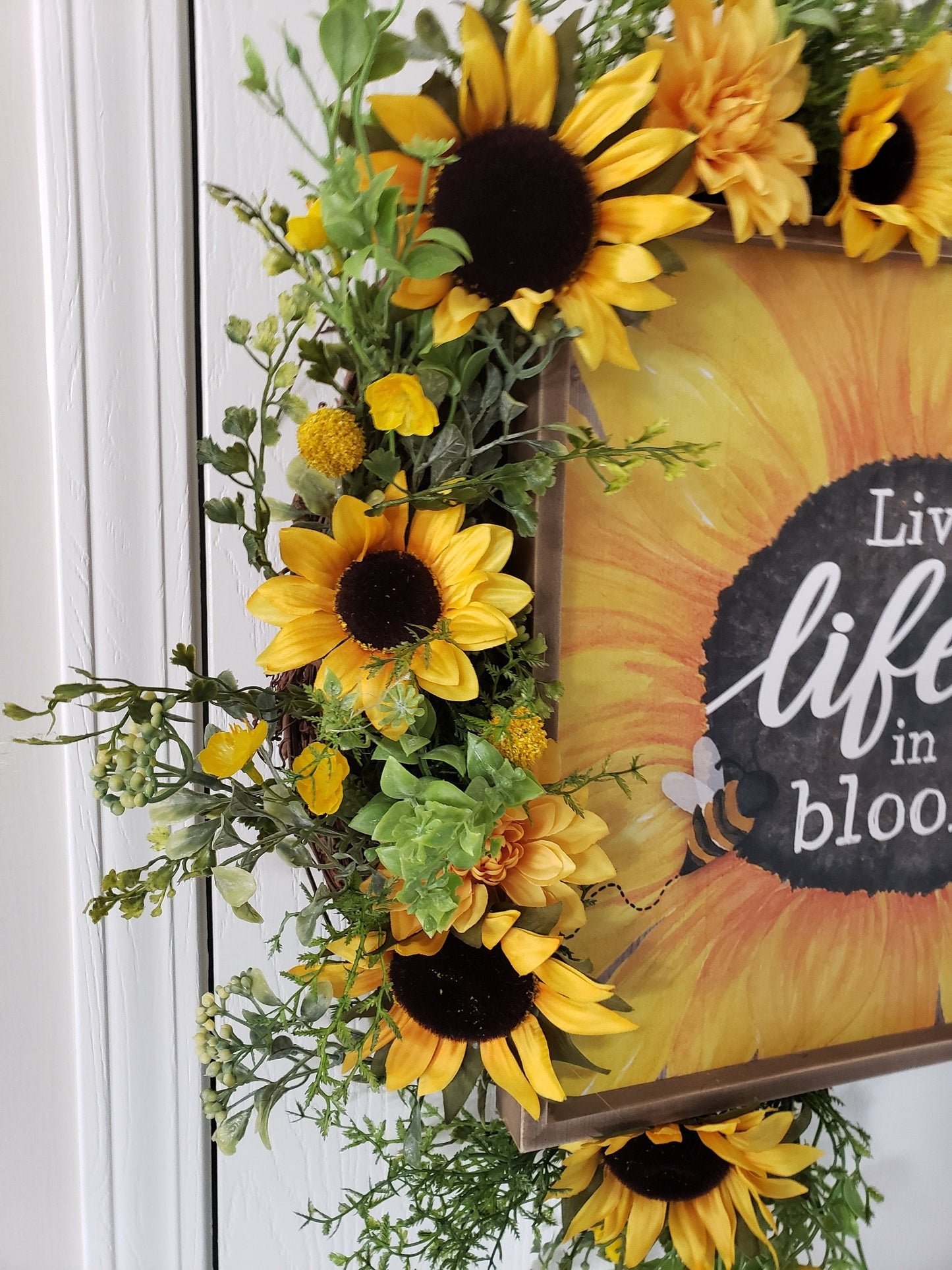 Live Life in Full Bloom Wreath