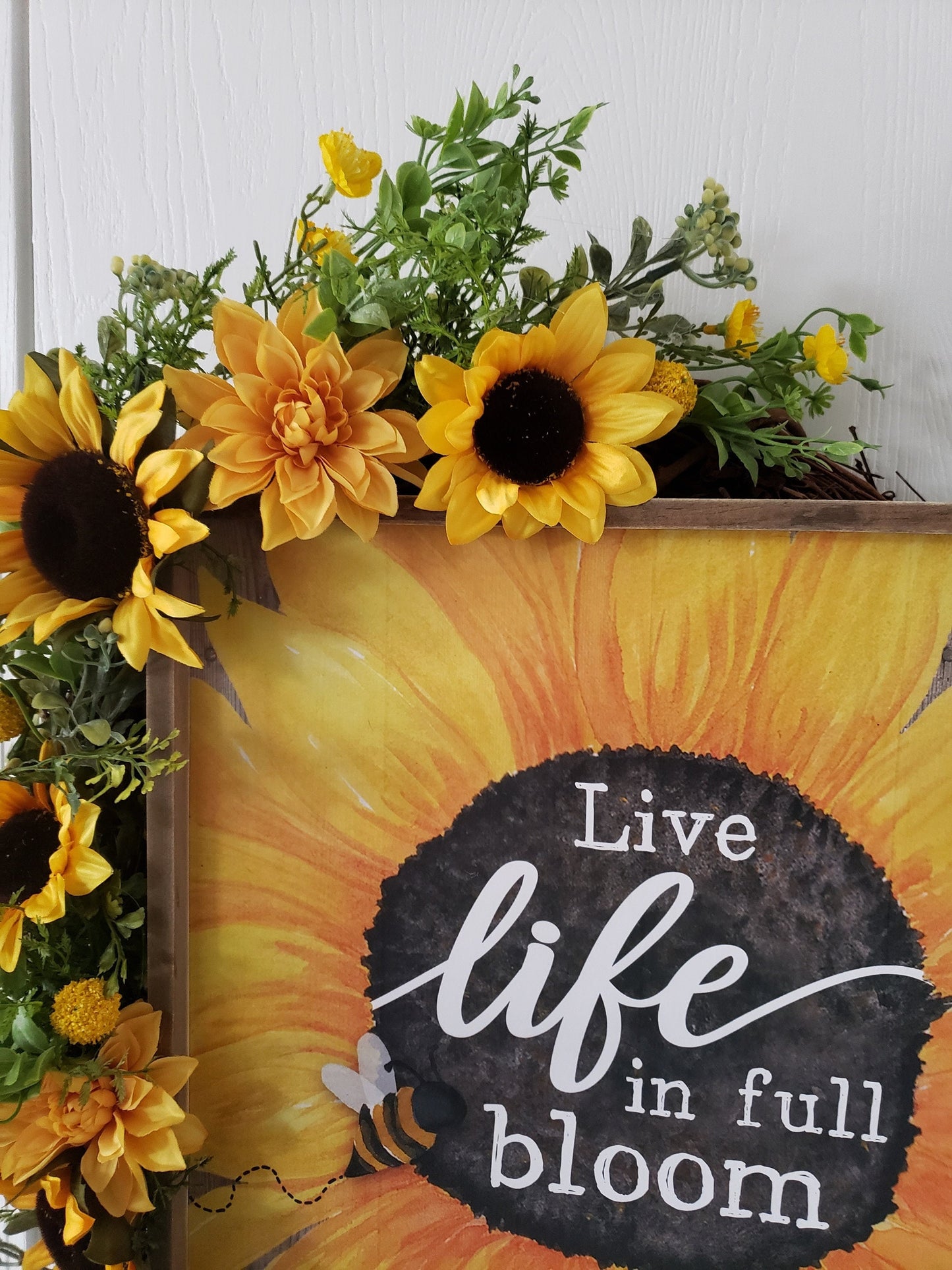 Live Life in Full Bloom Wreath