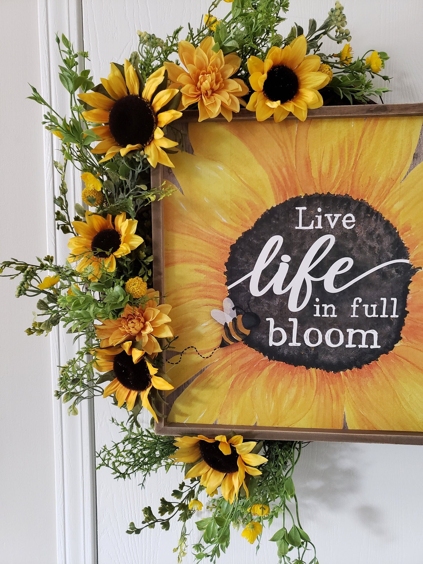 Live Life in Full Bloom Wreath