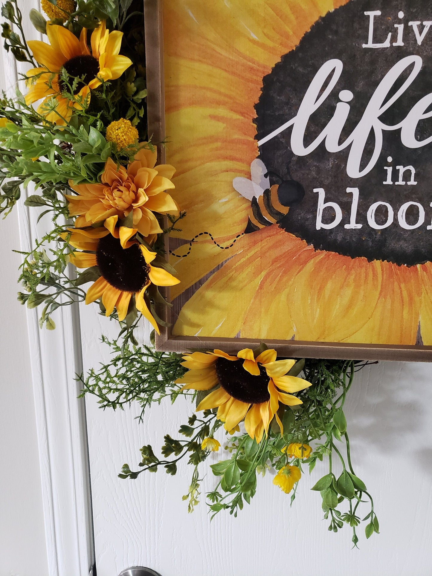 Live Life in Full Bloom Wreath