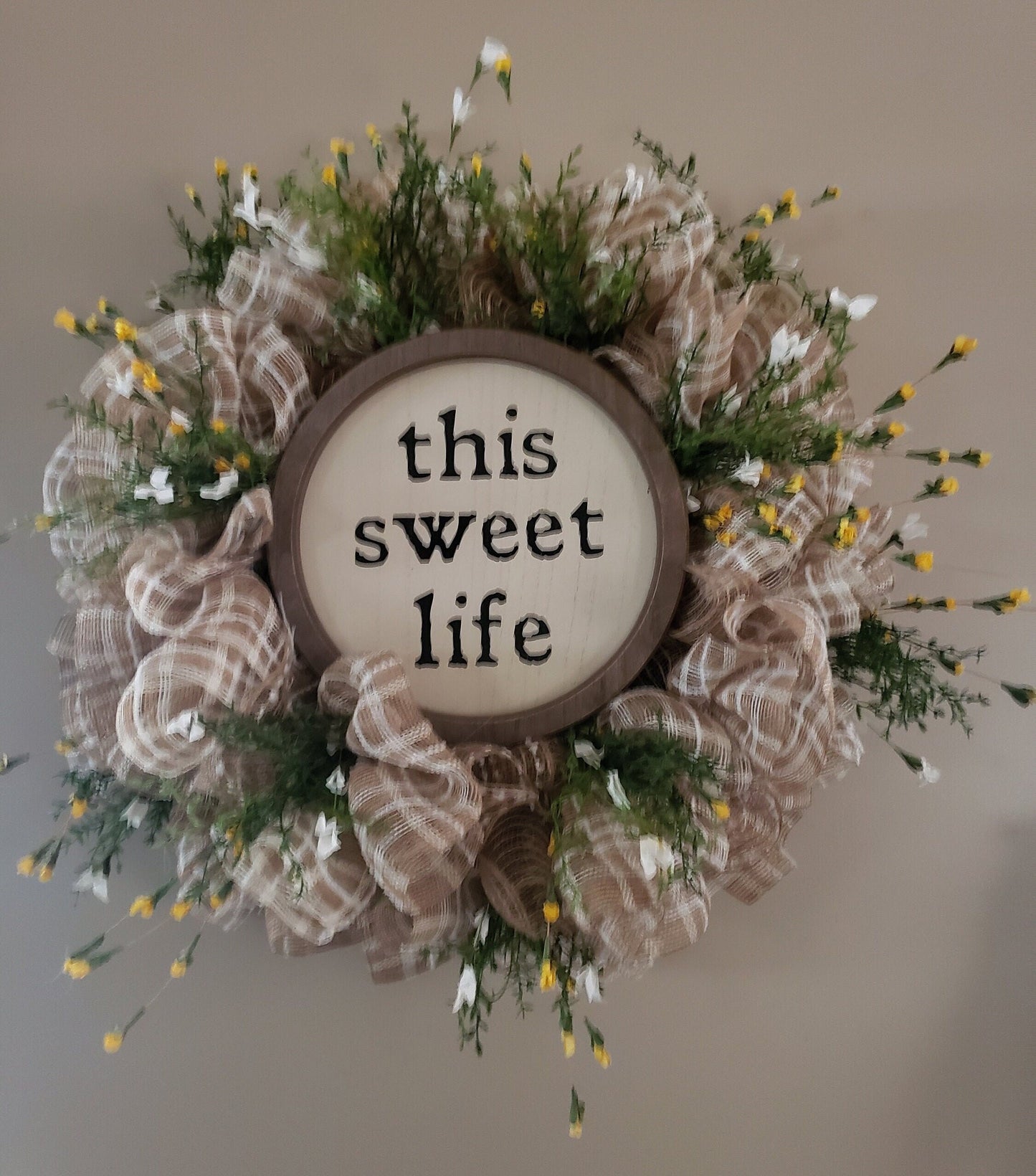 Sweet Life Mesh Wreath