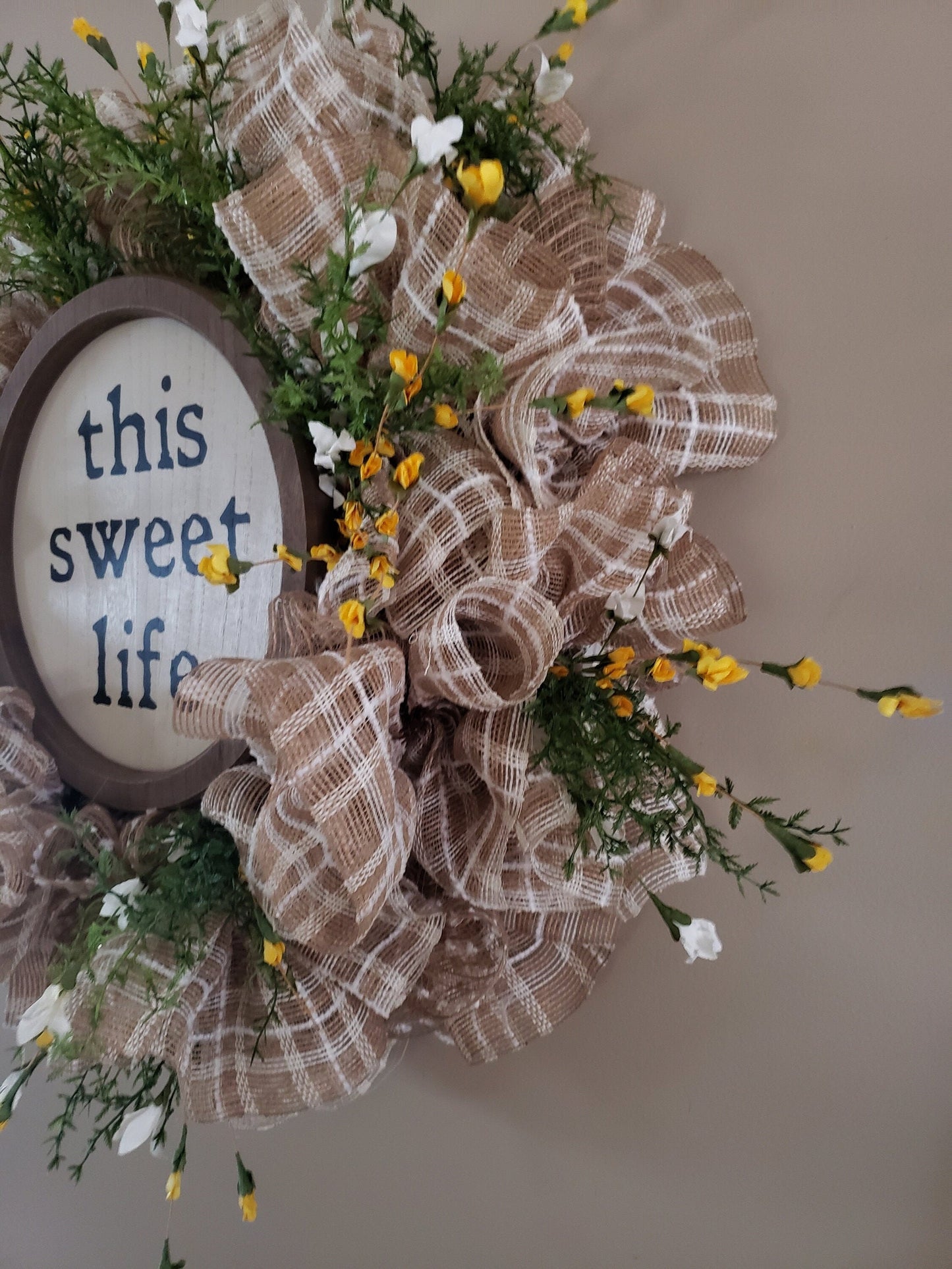 Sweet Life Mesh Wreath