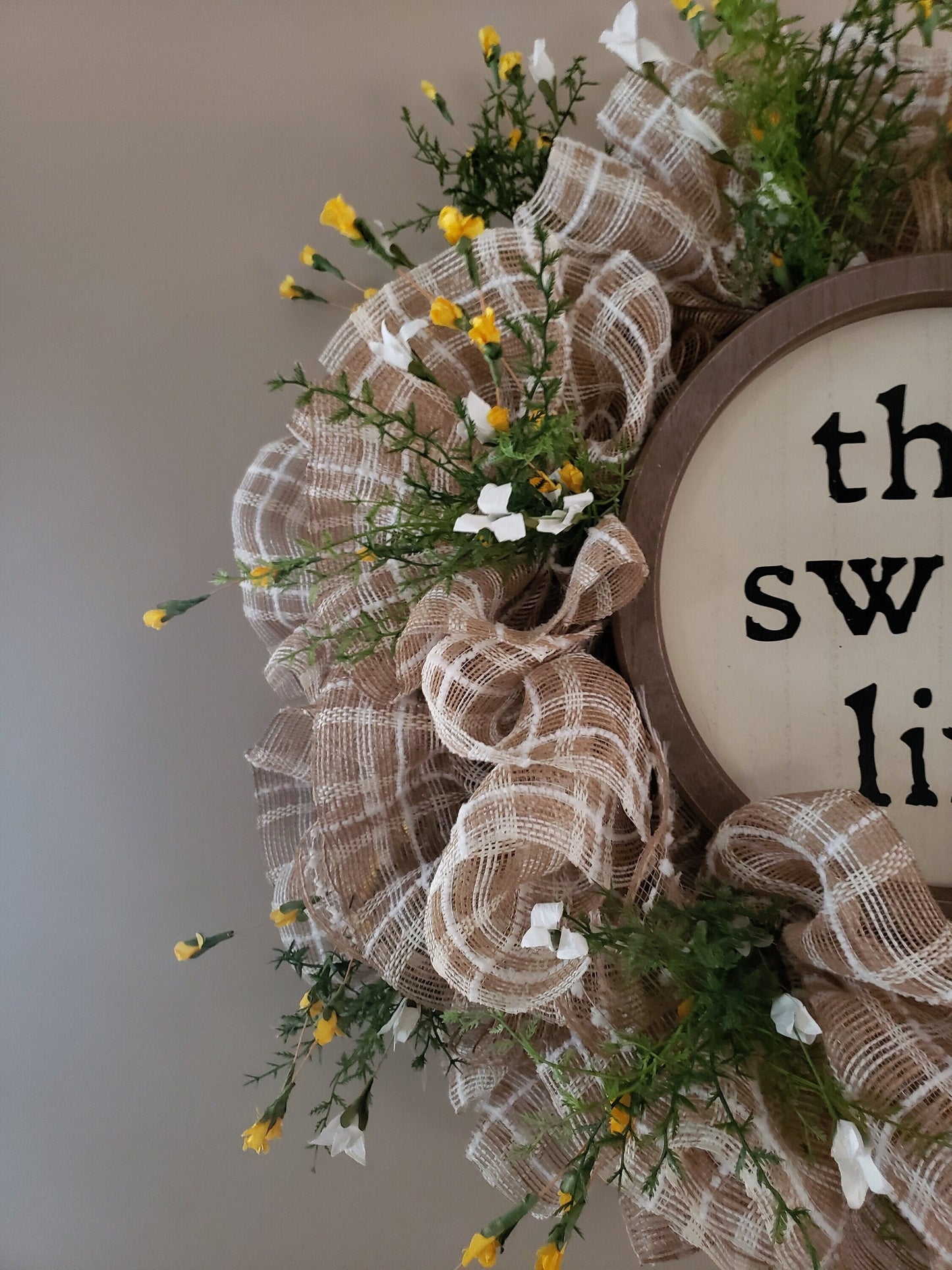 Sweet Life Mesh Wreath