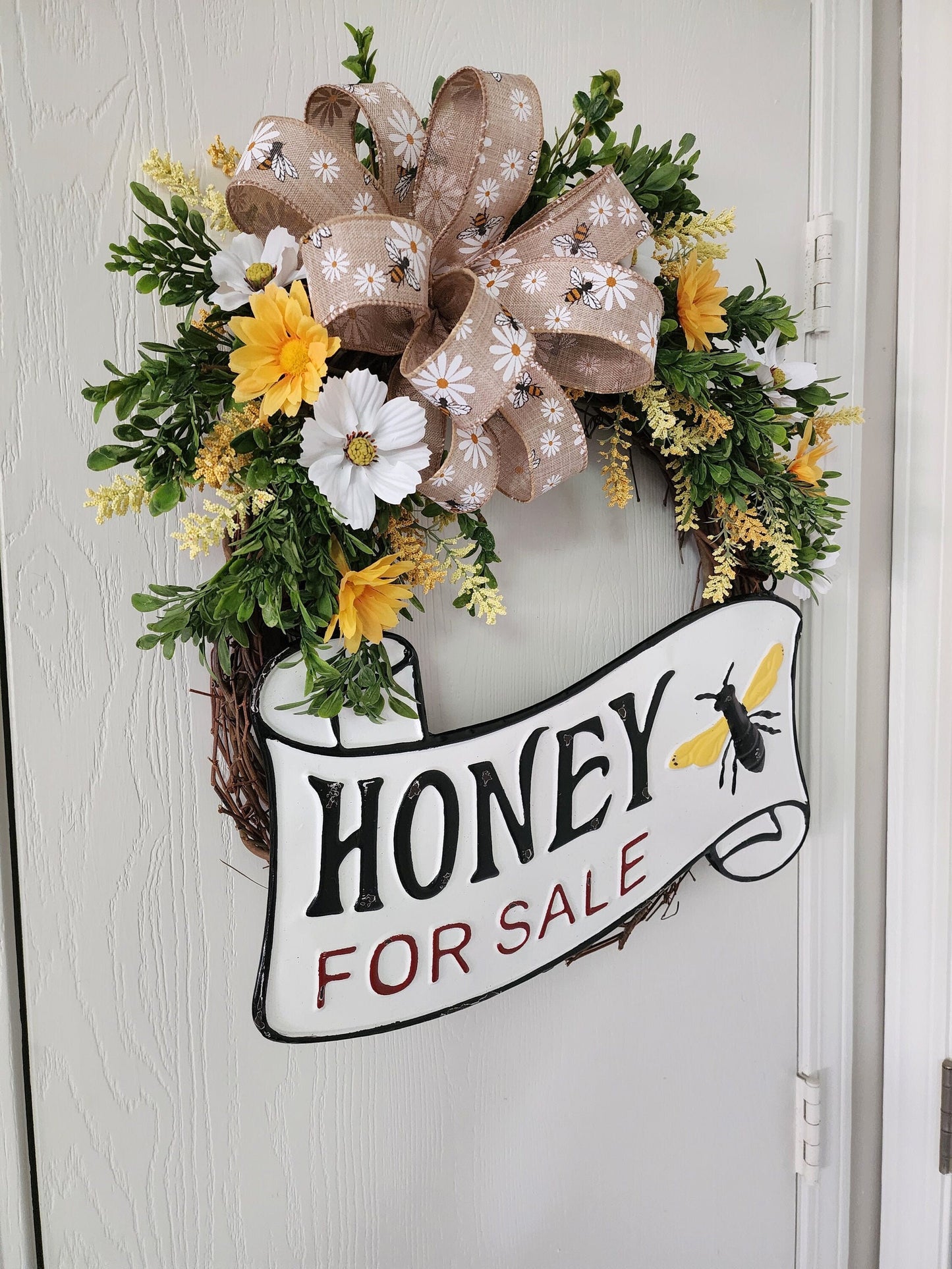 Honey for Sale Grapevine Wreath