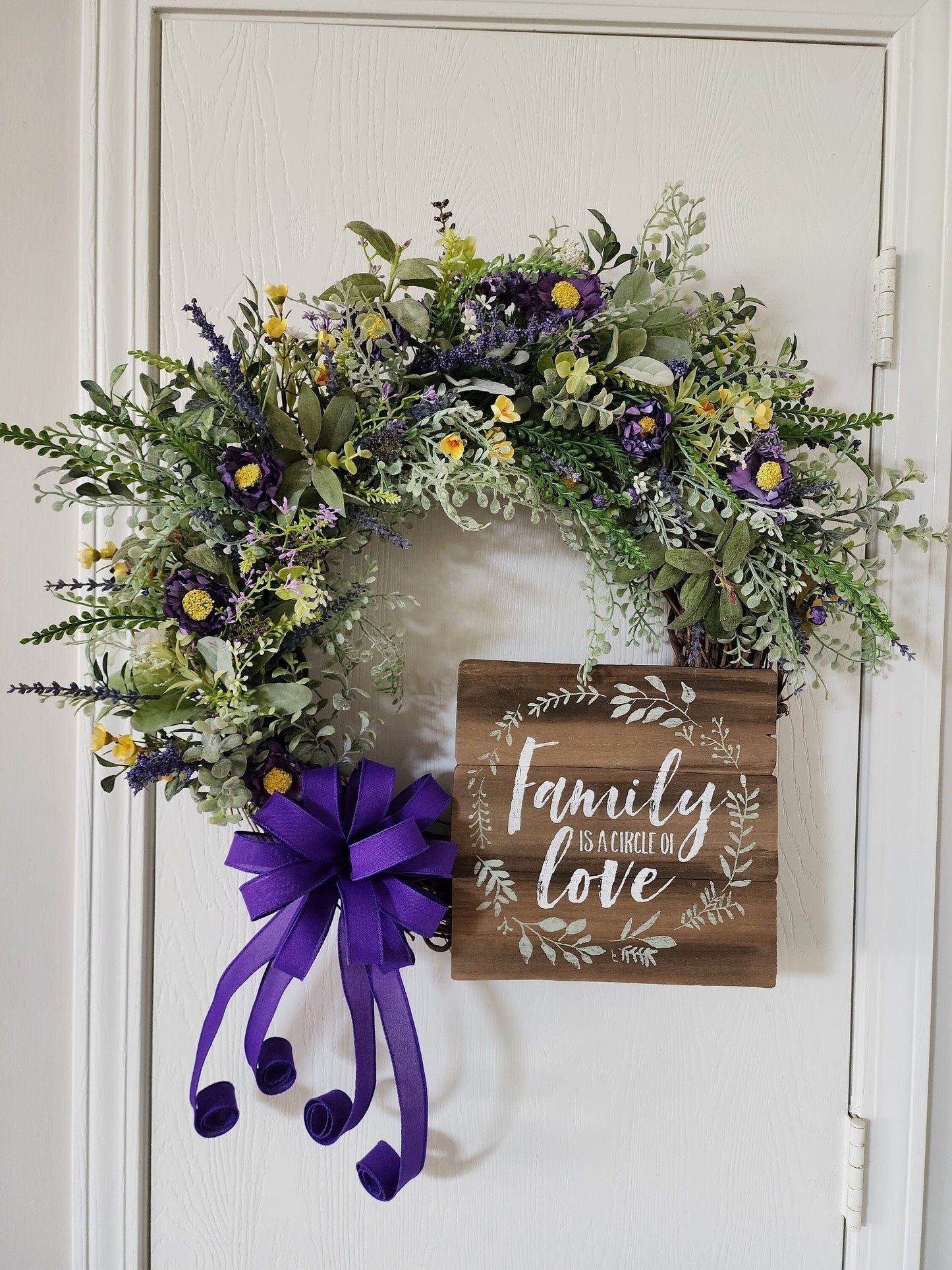 Family is a Circle of Love Grapevine Wreath