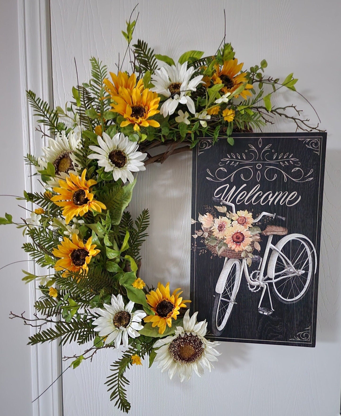 Sunflower Welcome Wreath