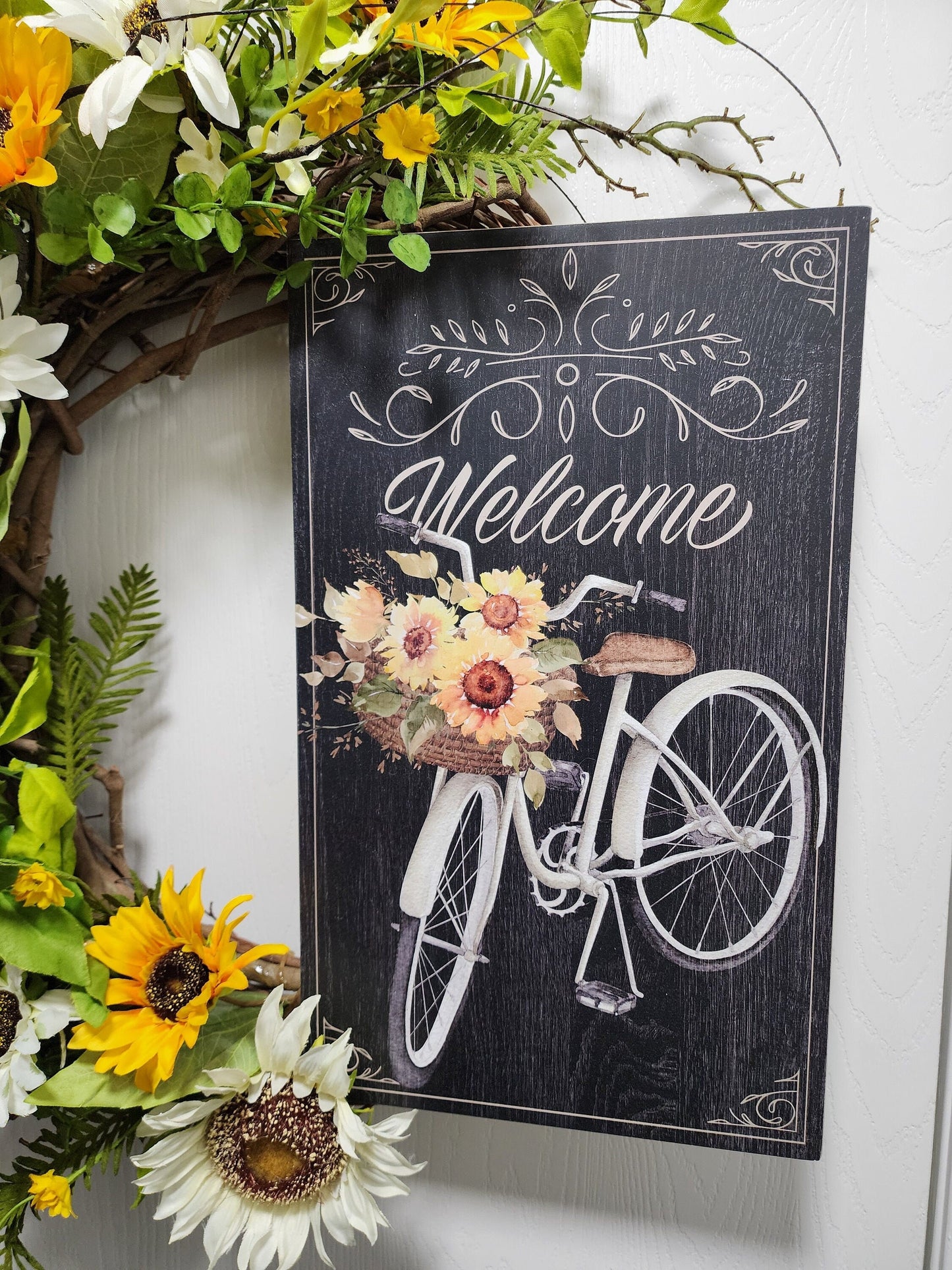 Sunflower Welcome Wreath