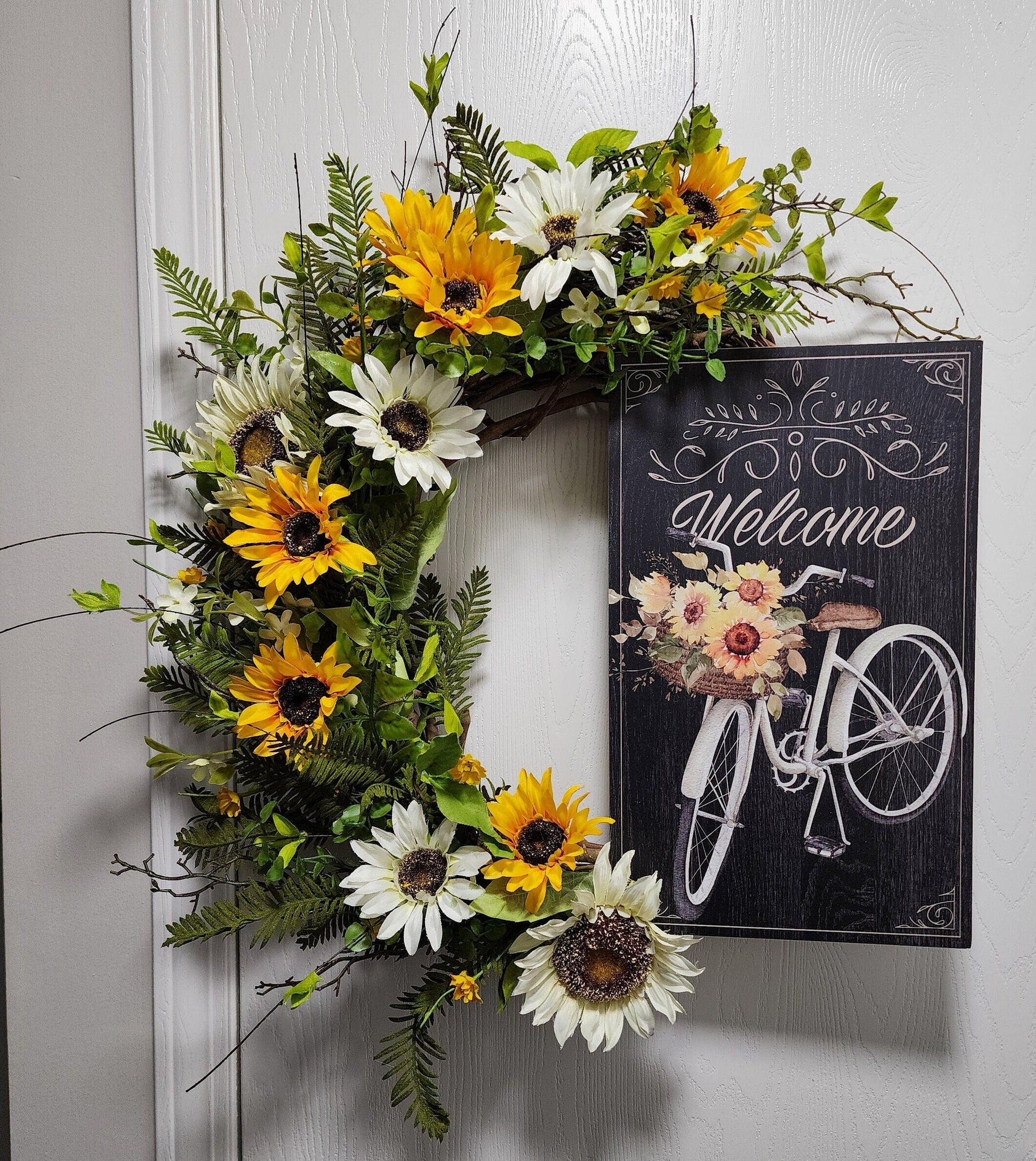 Sunflower Welcome Wreath