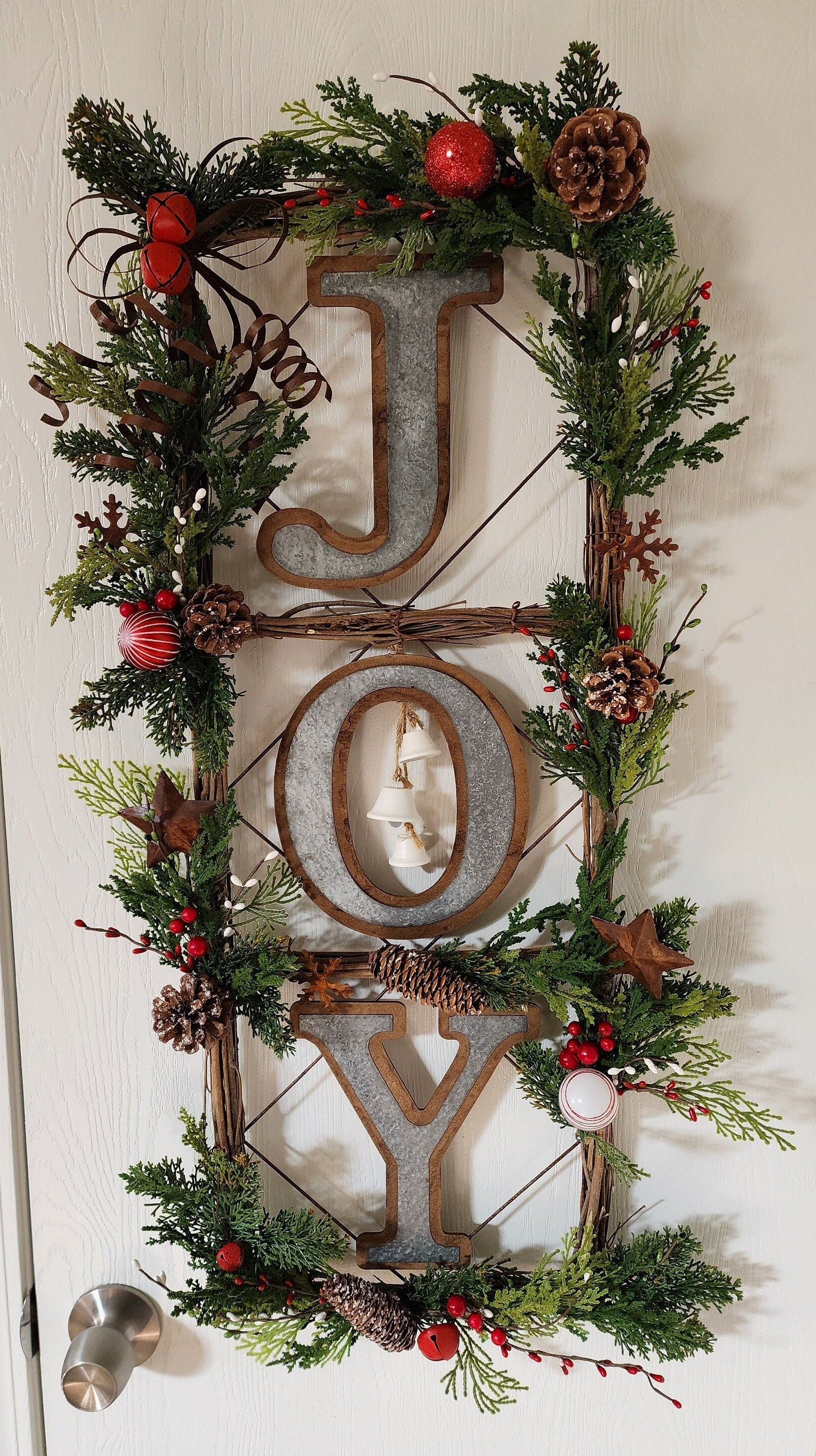 JOY Rustic Holiday Wall Hanging
