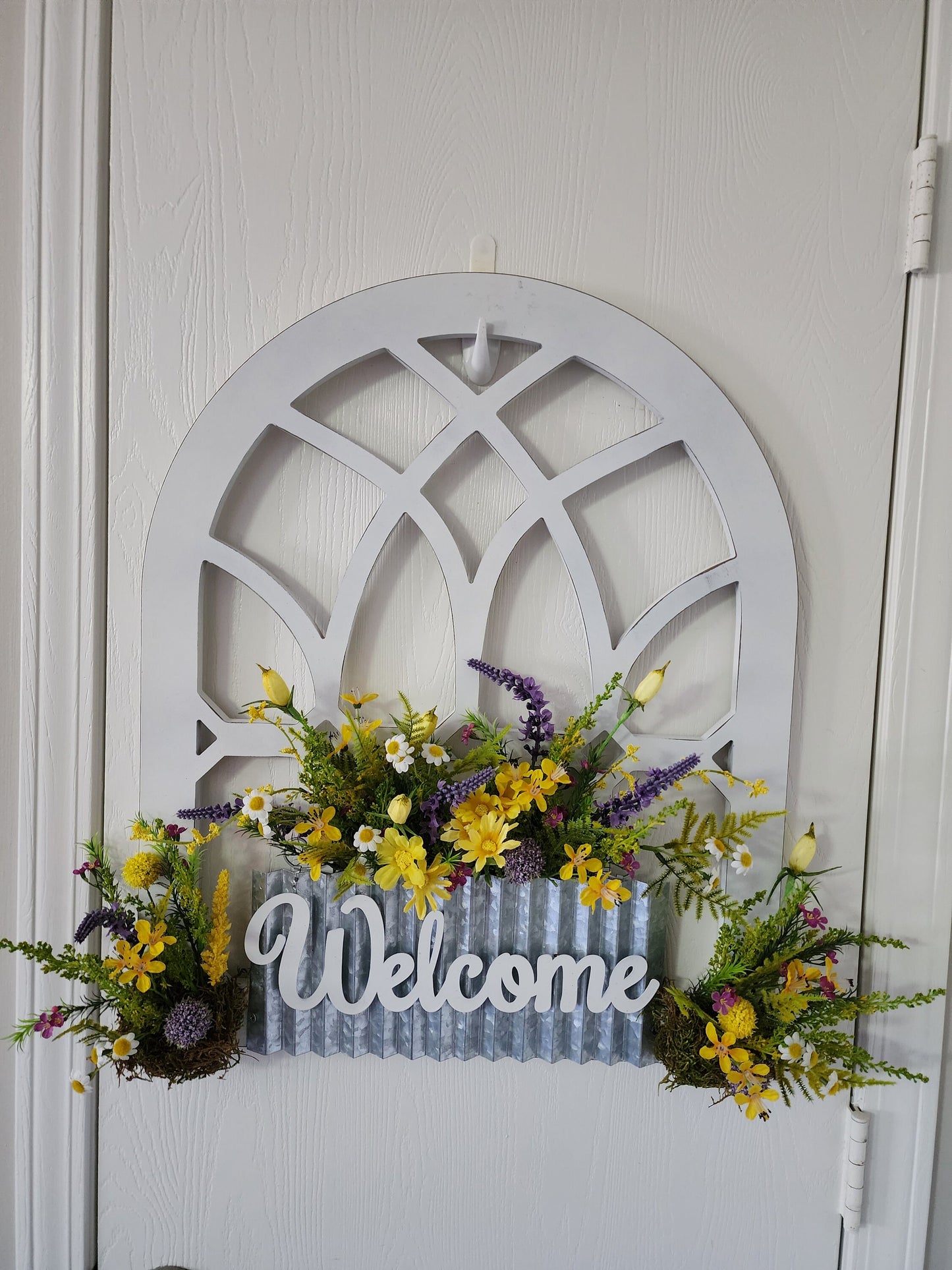 Welcome Window Arch Door Hanging