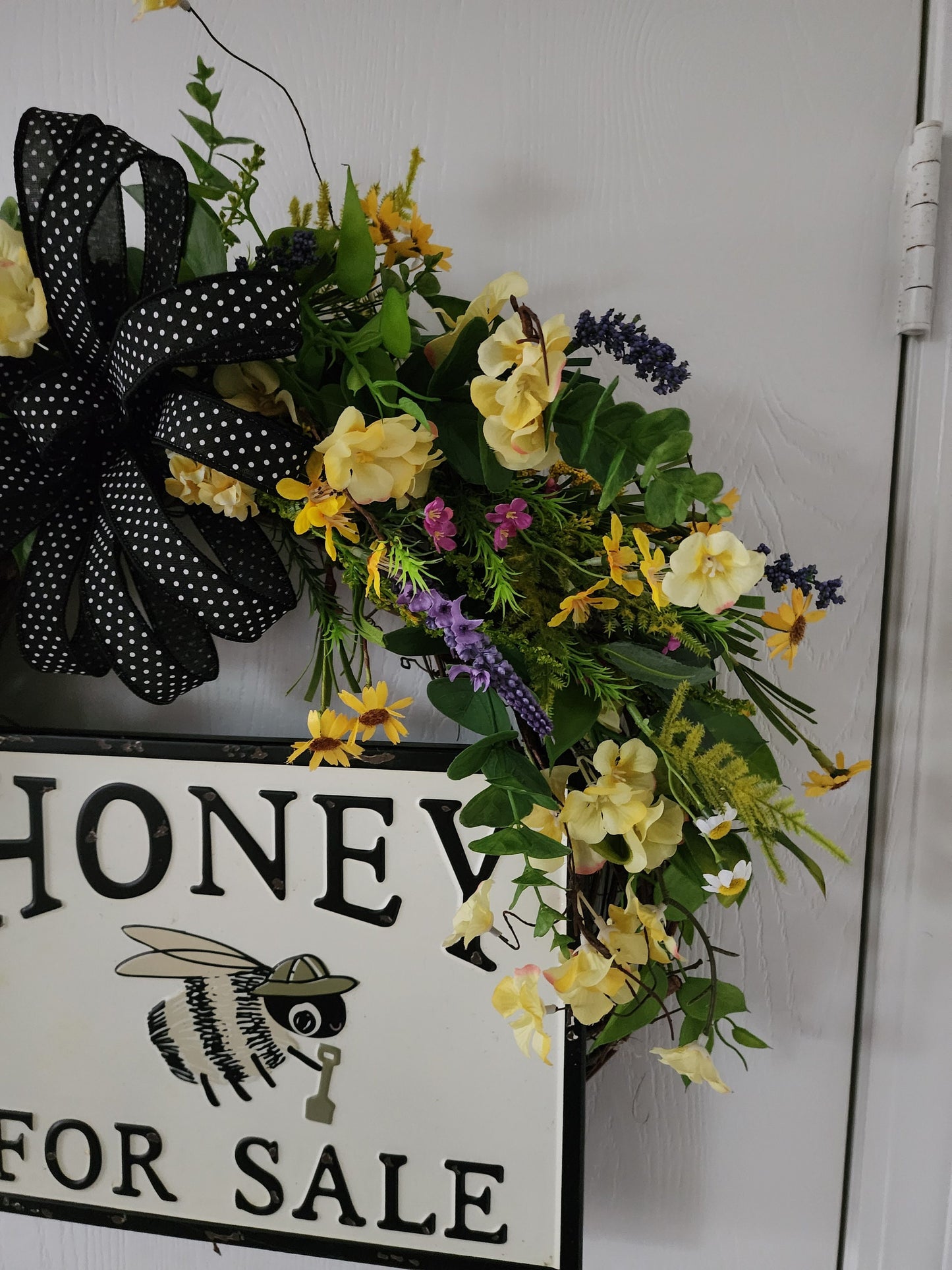 Honey for Sale Grapevine Wreath