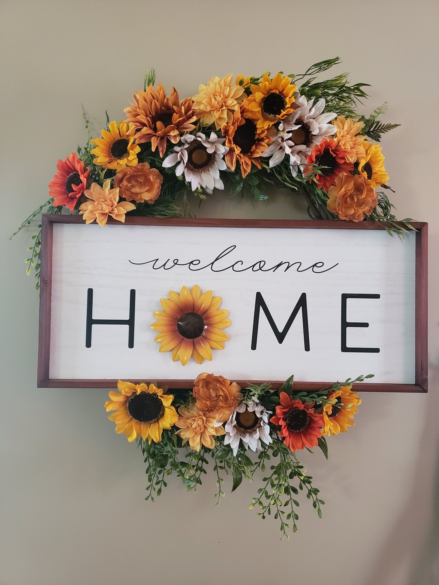 Welcome Home Sunflower Wreath