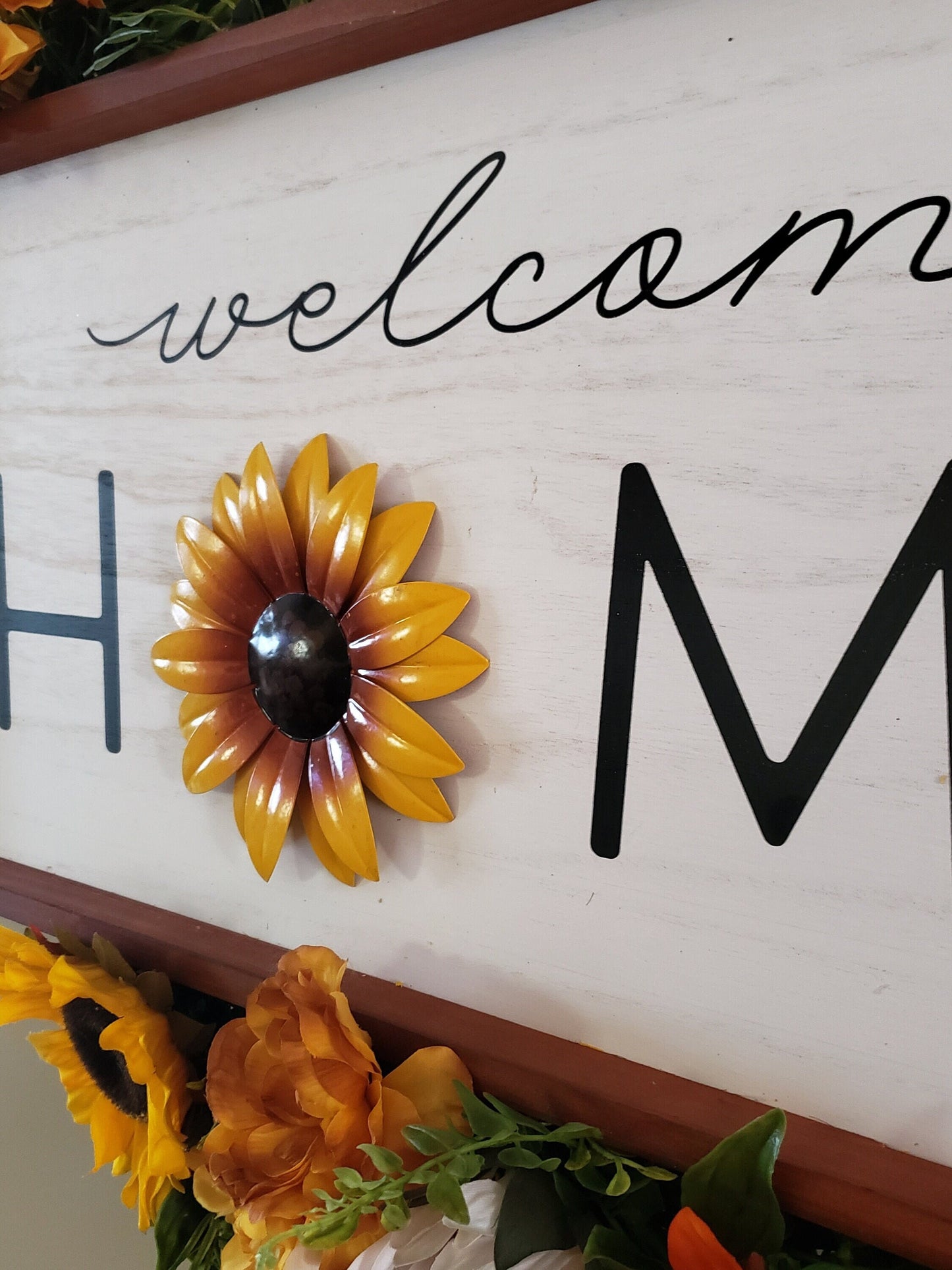 Welcome Home Sunflower Wreath