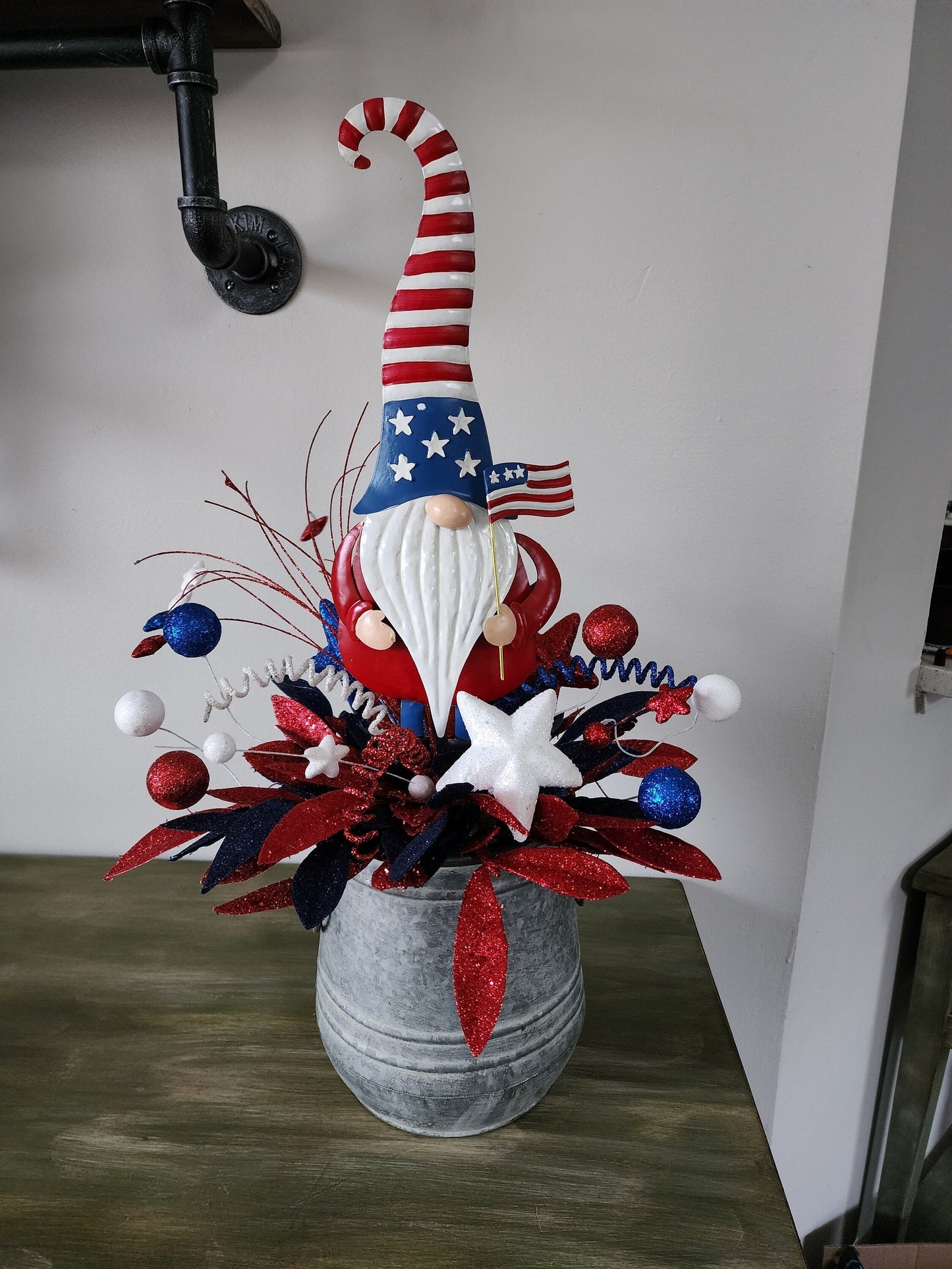 Patriotic Gnome Centerpiece