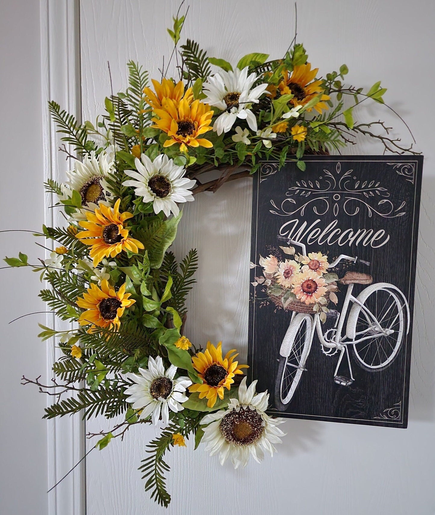 Sunflower Welcome Wreath