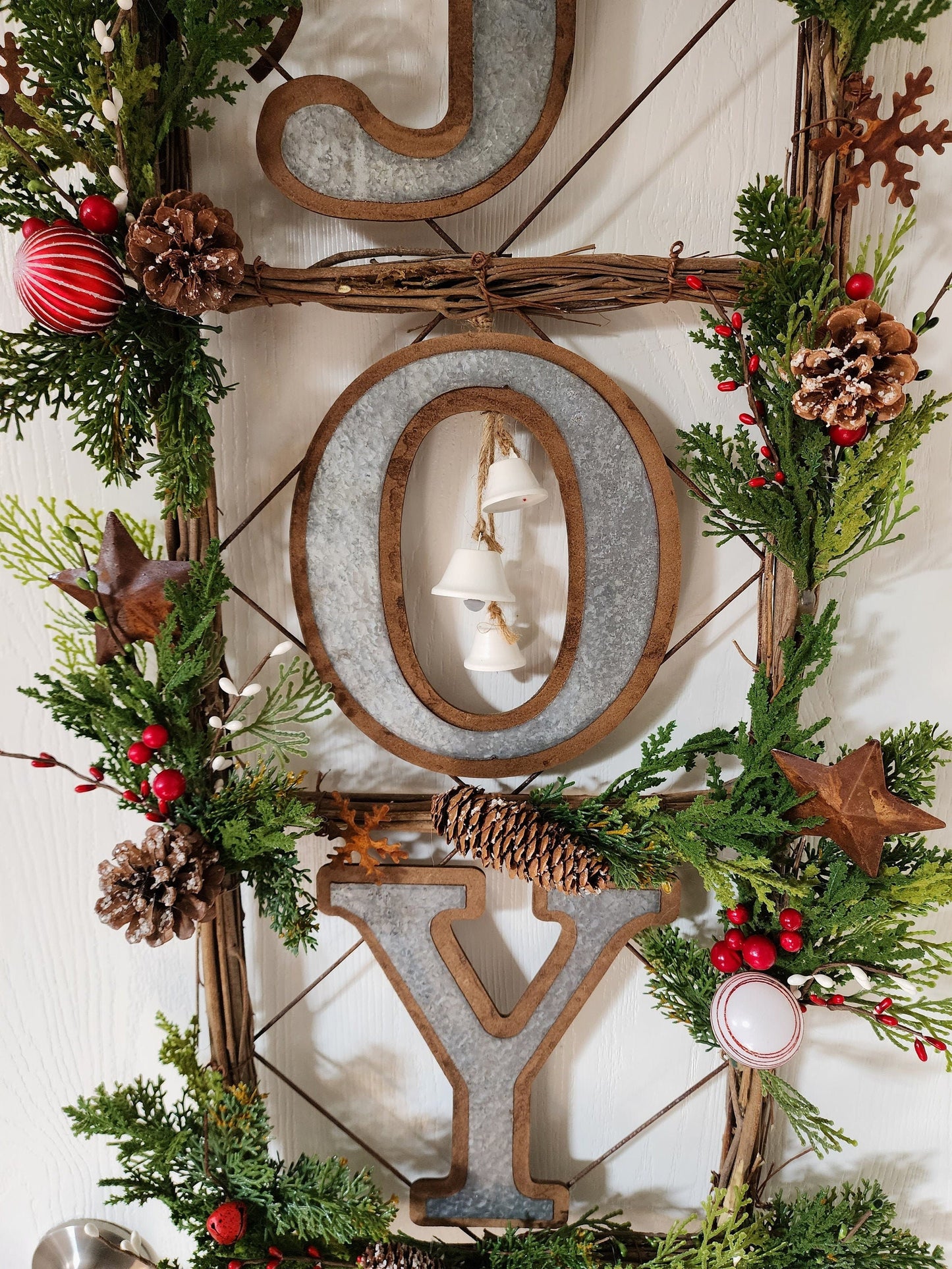 JOY Rustic Holiday Wall Hanging