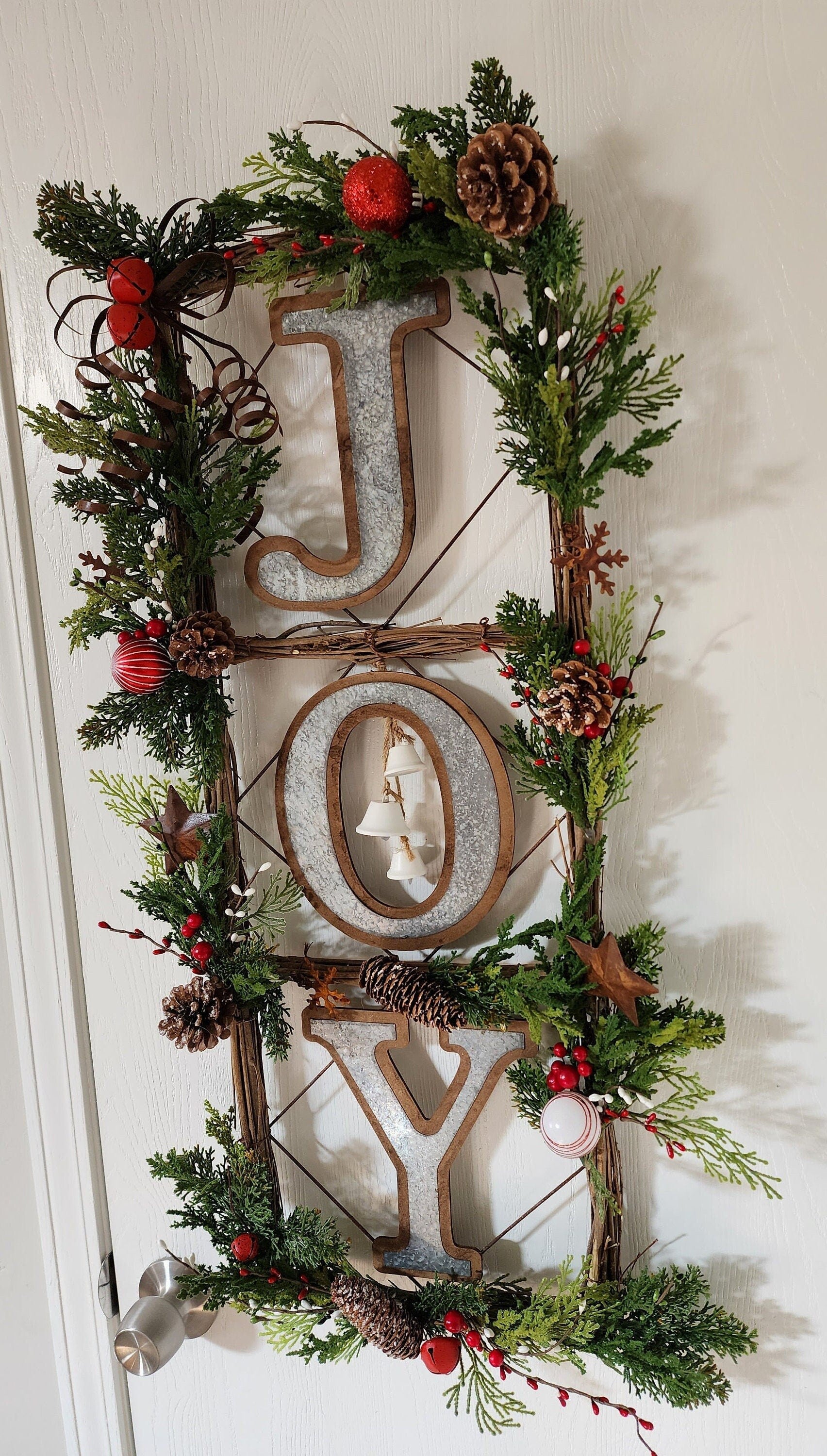 JOY Rustic Holiday Wall Hanging