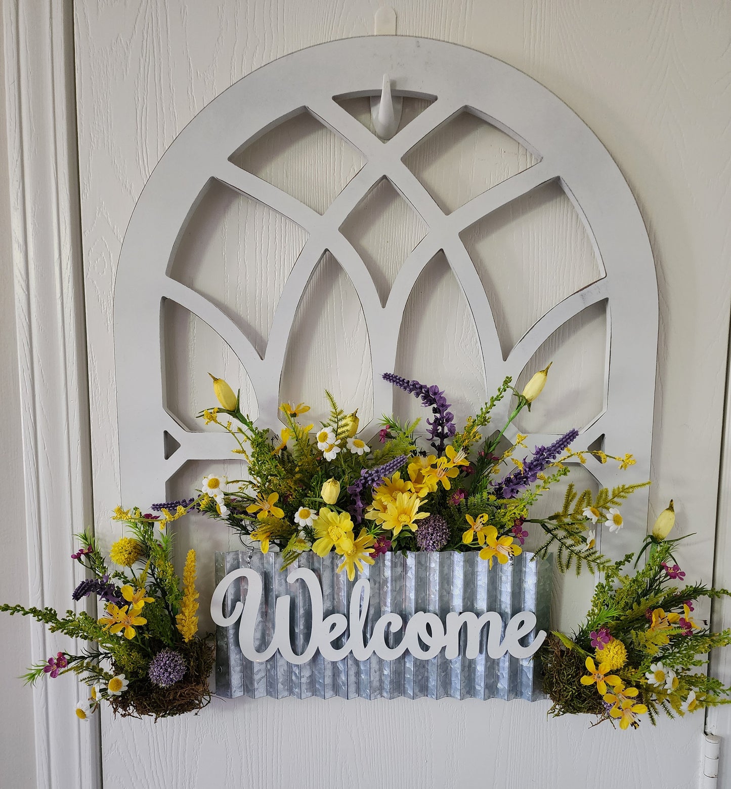 Welcome Window Arch Door Hanging