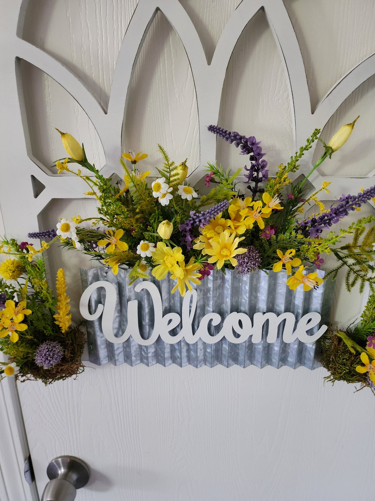 Welcome Window Arch Door Hanging