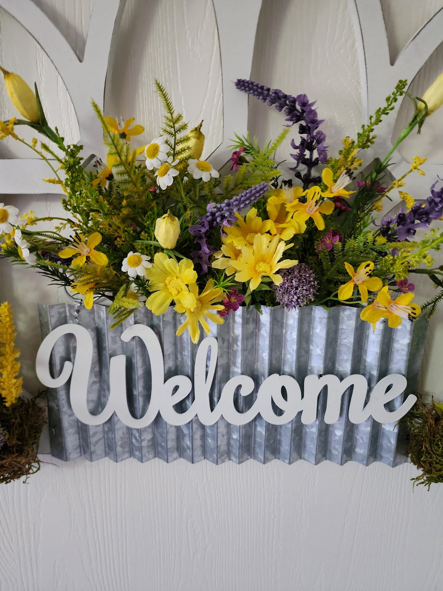 Welcome Window Arch Door Hanging