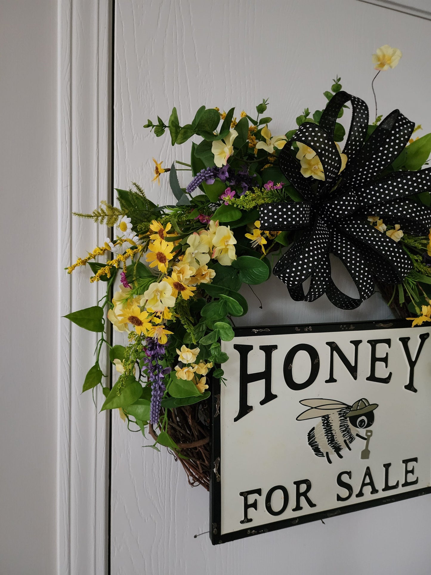 Honey for Sale Grapevine Wreath