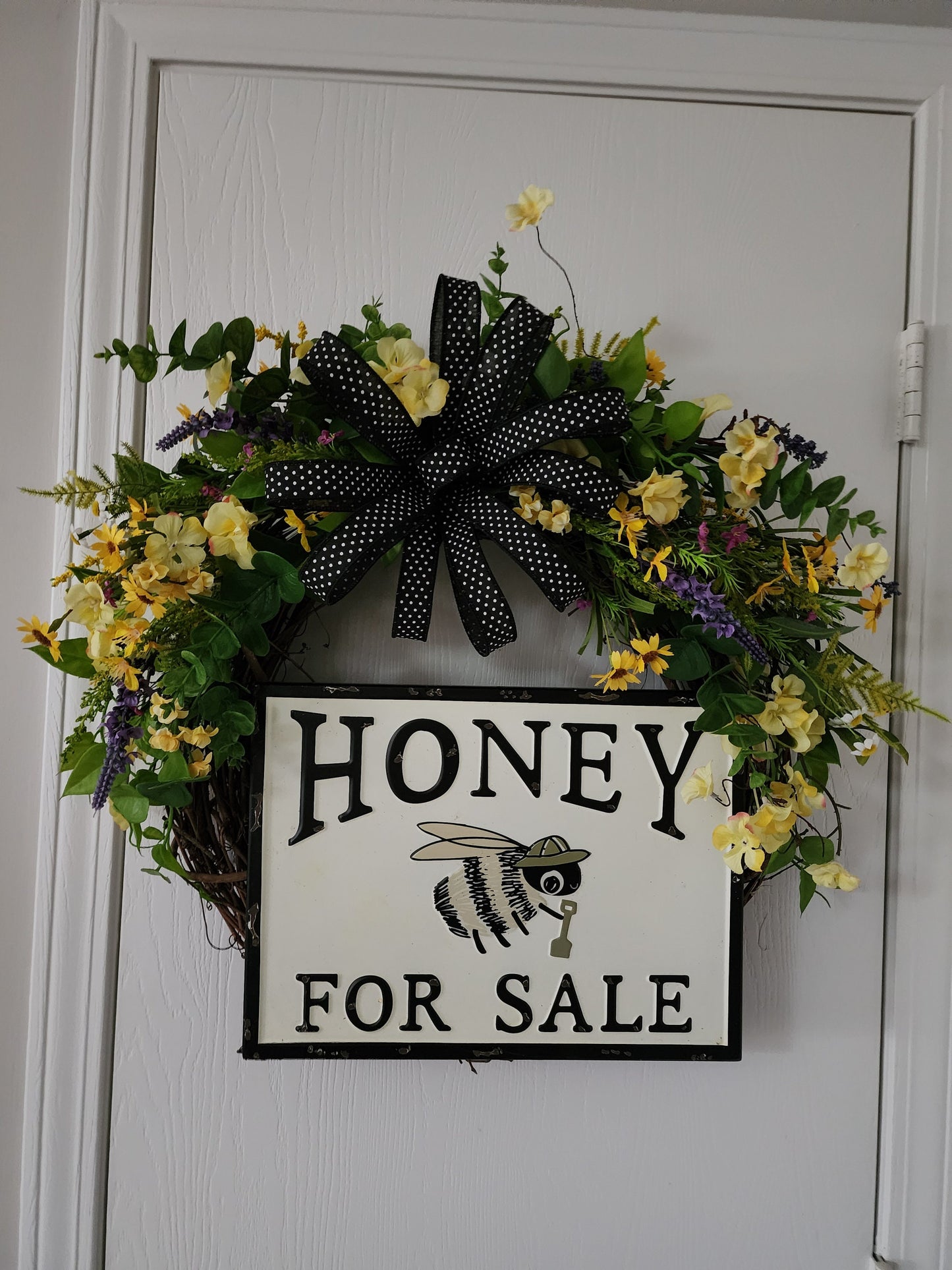 Honey for Sale Grapevine Wreath