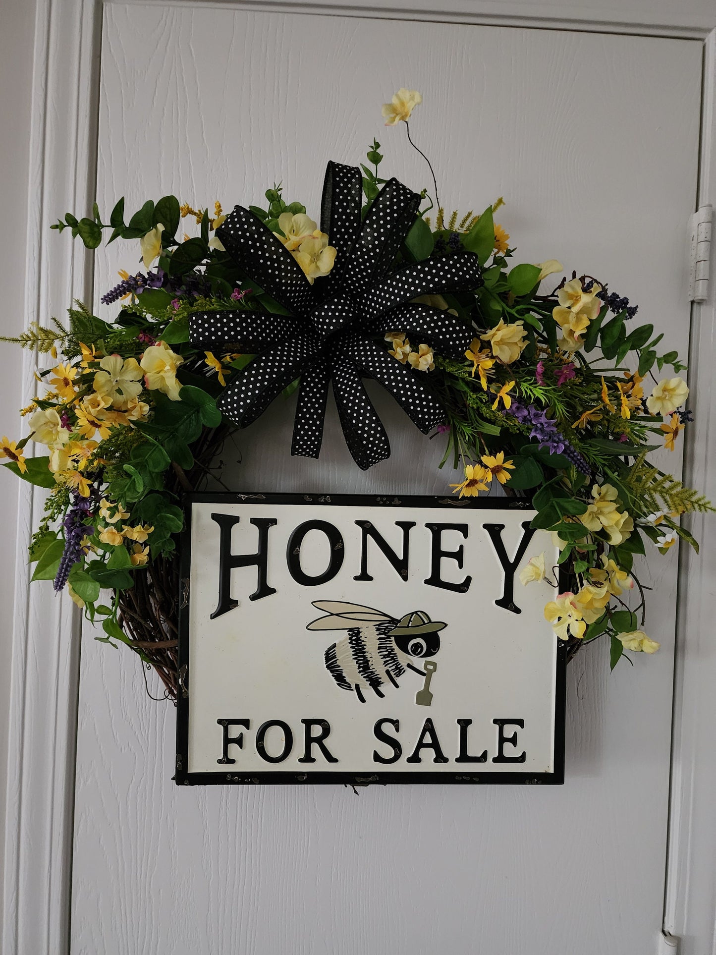 Honey for Sale Grapevine Wreath