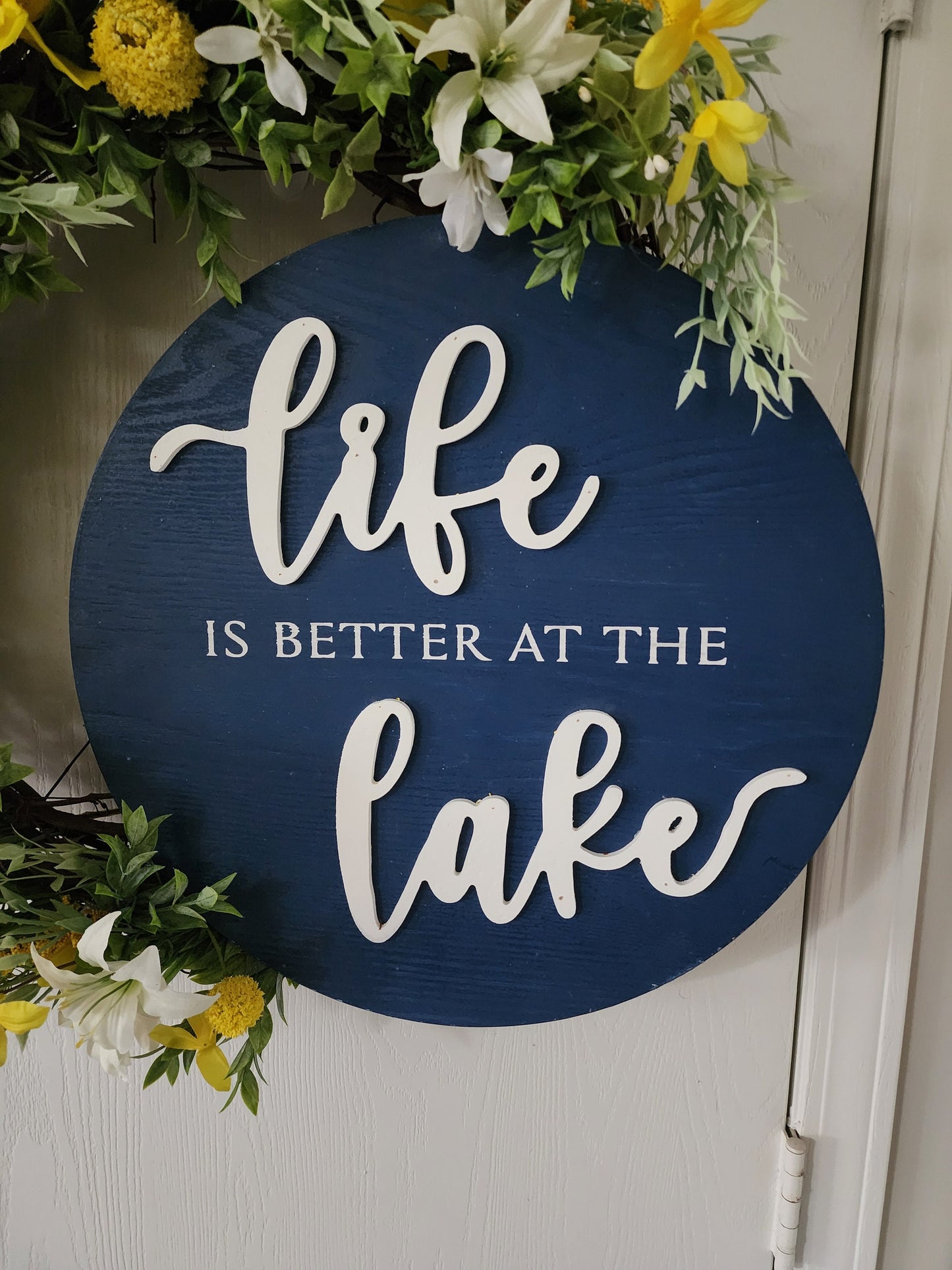 Life is Better at the Lake Wreath