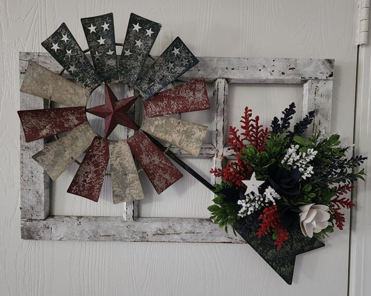 Americana Pinwheel/Windmill Wall Hanging