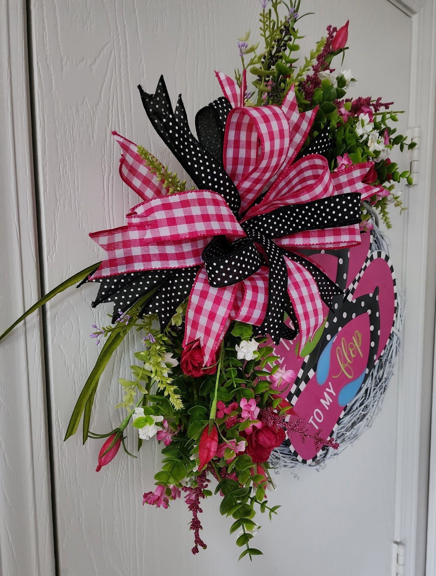 You are the flip to my flop Grapevine Wreath