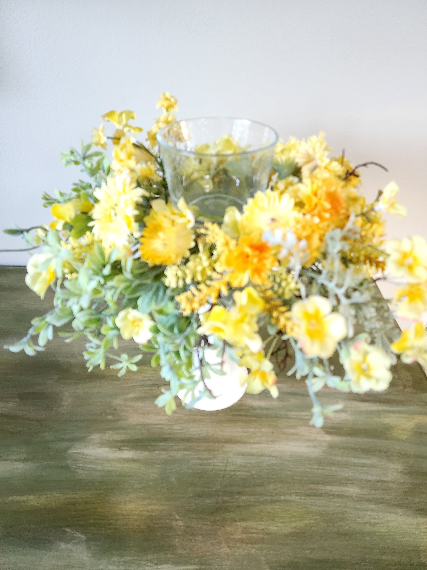 Floral Candleholder Centerpiece