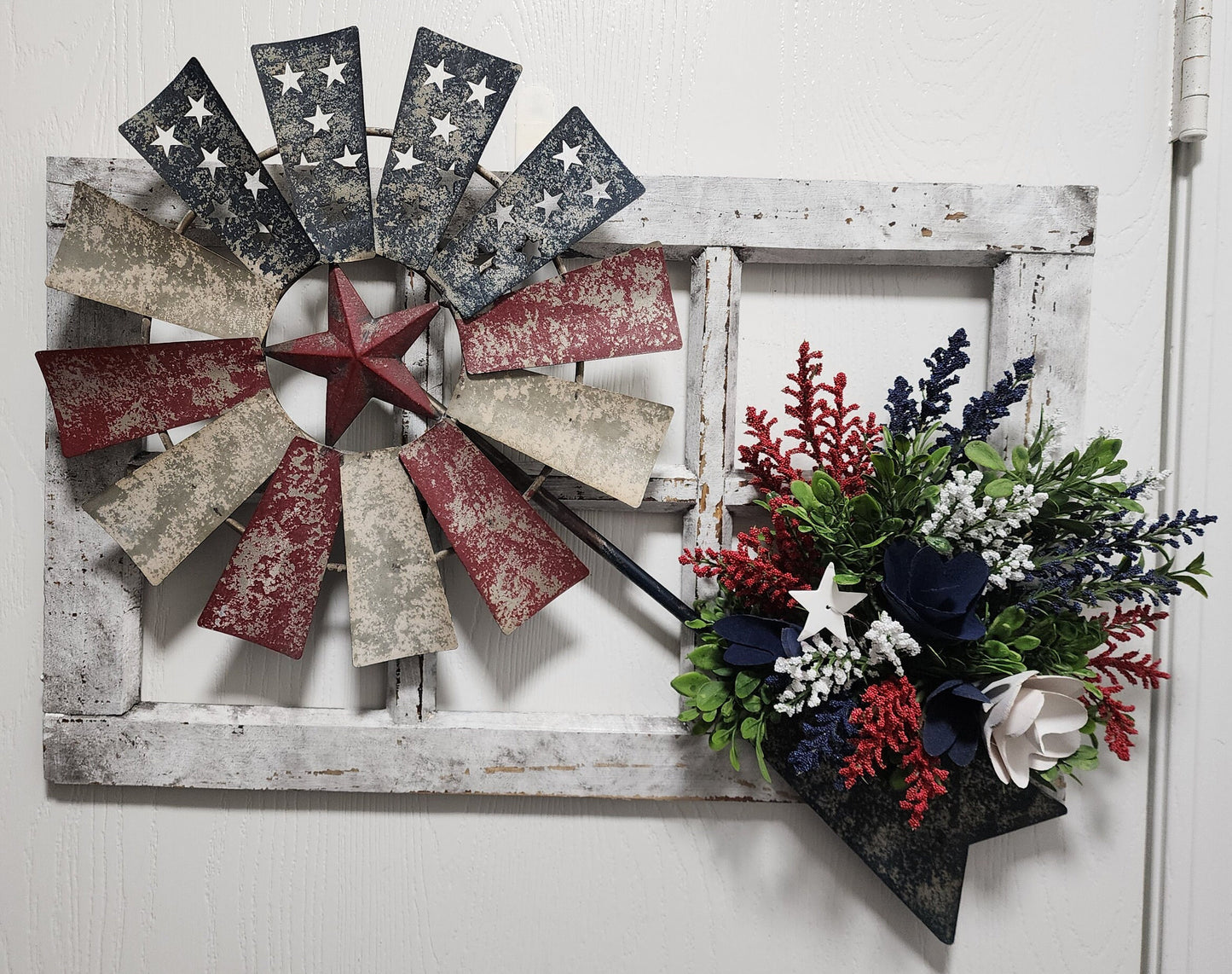 Americana Pinwheel/Windmill Wall Hanging