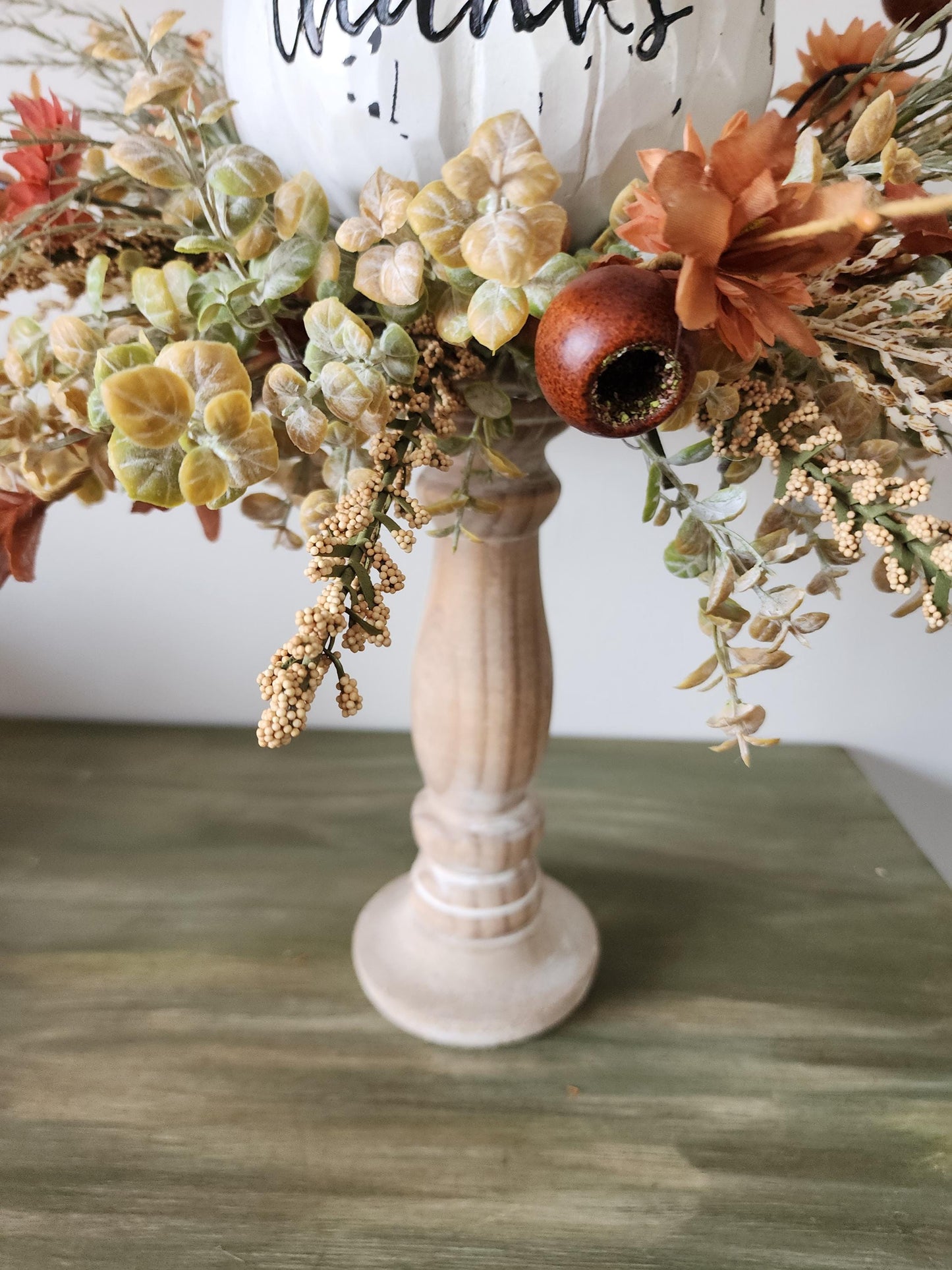 Give Thanks Candlestick Centerpiece