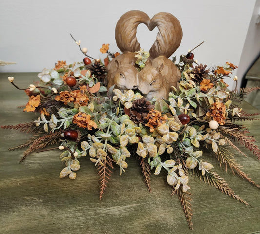 Fall Squirrel Centerpiece