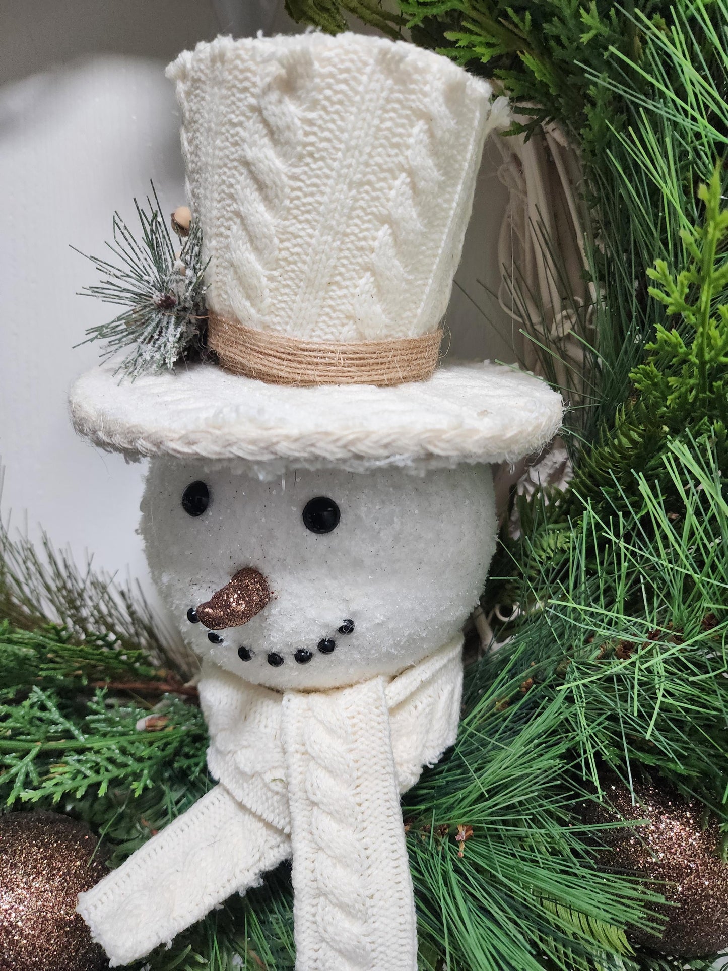 Cozy Snowman Wreath