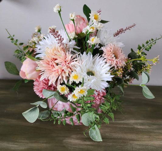 Soft Pink Spring/Valentine's Centerpiece