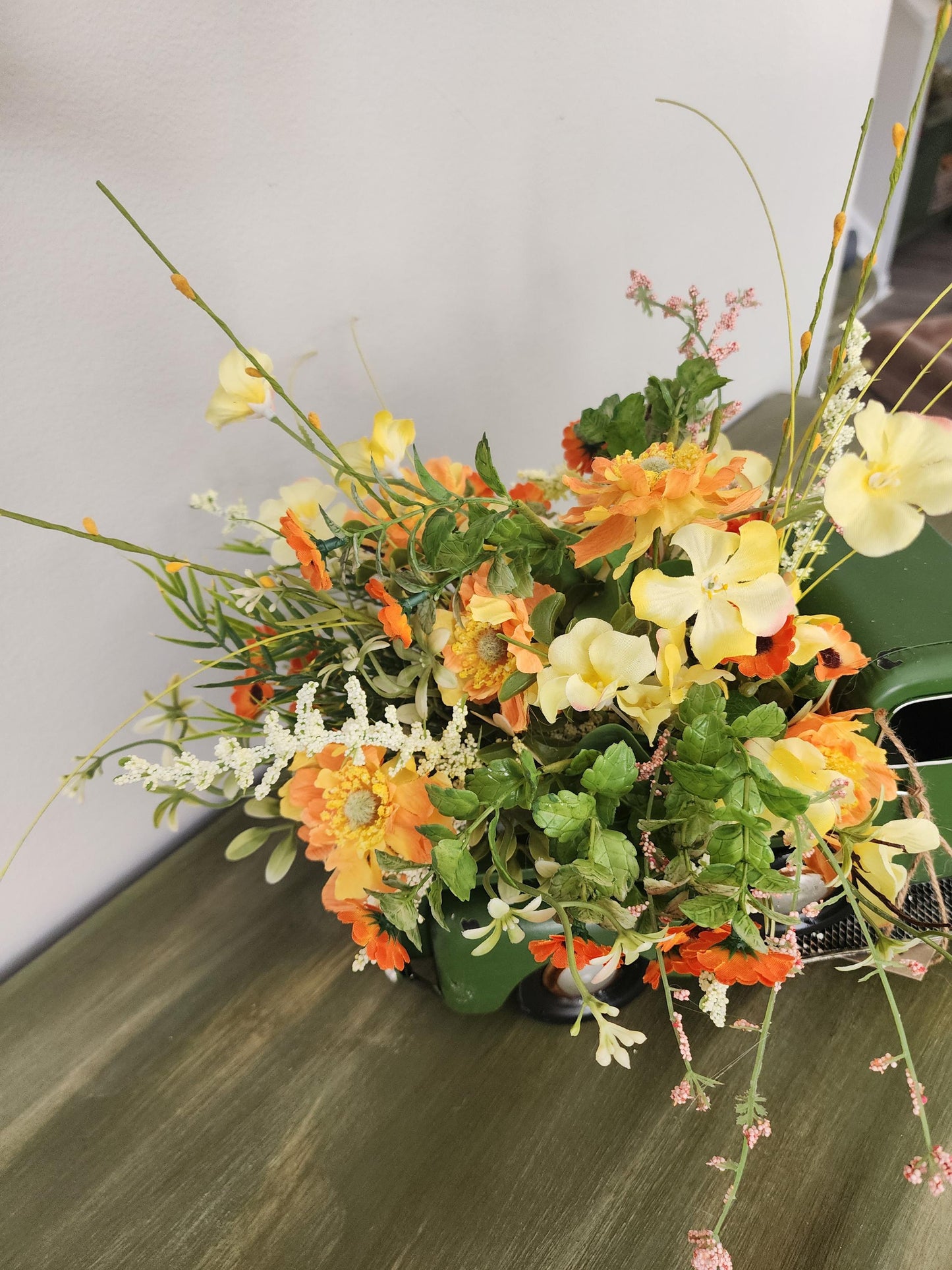 Rustic Truck Planter Arrangement