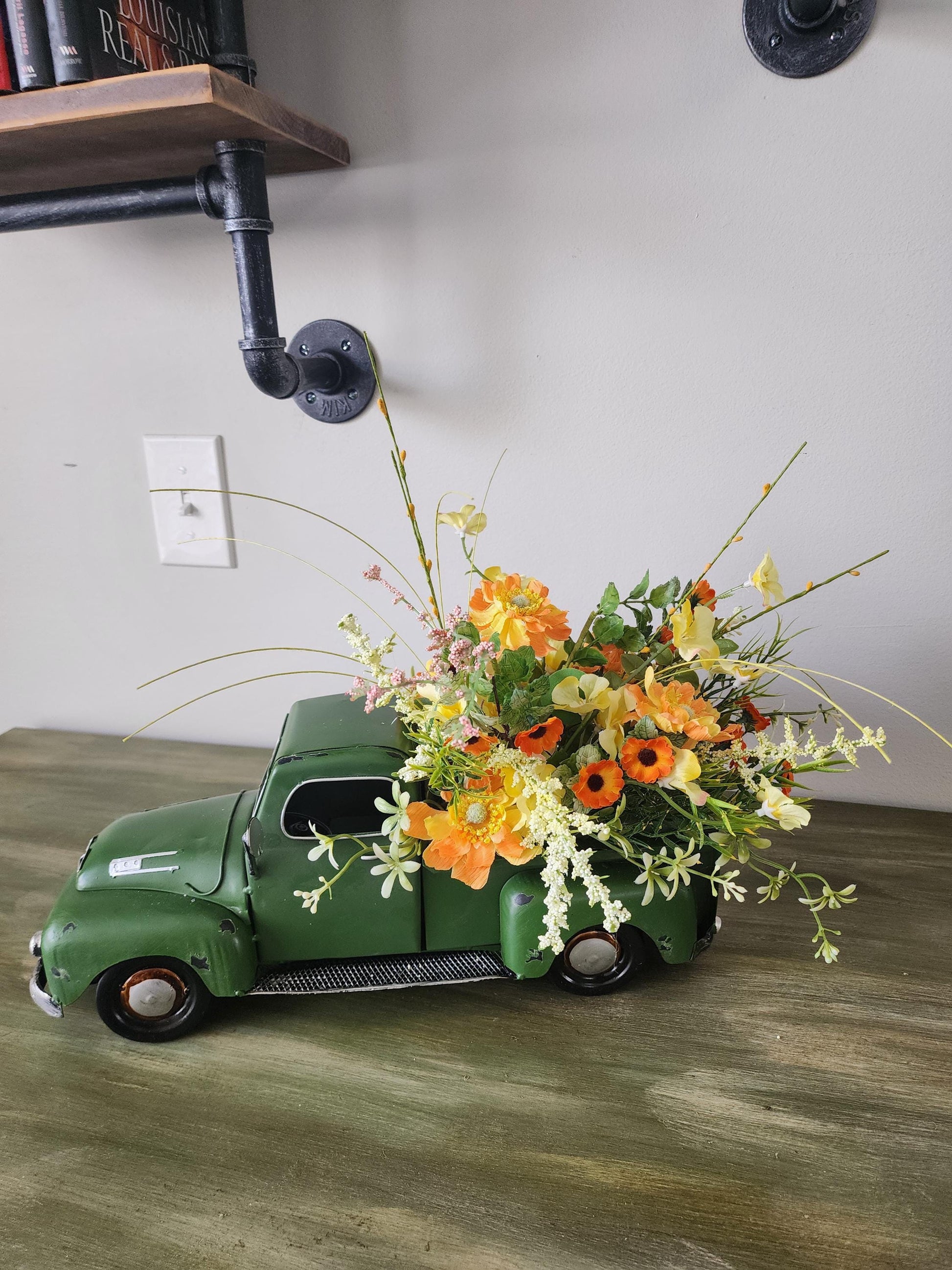 Rustic Truck Planter Arrangement