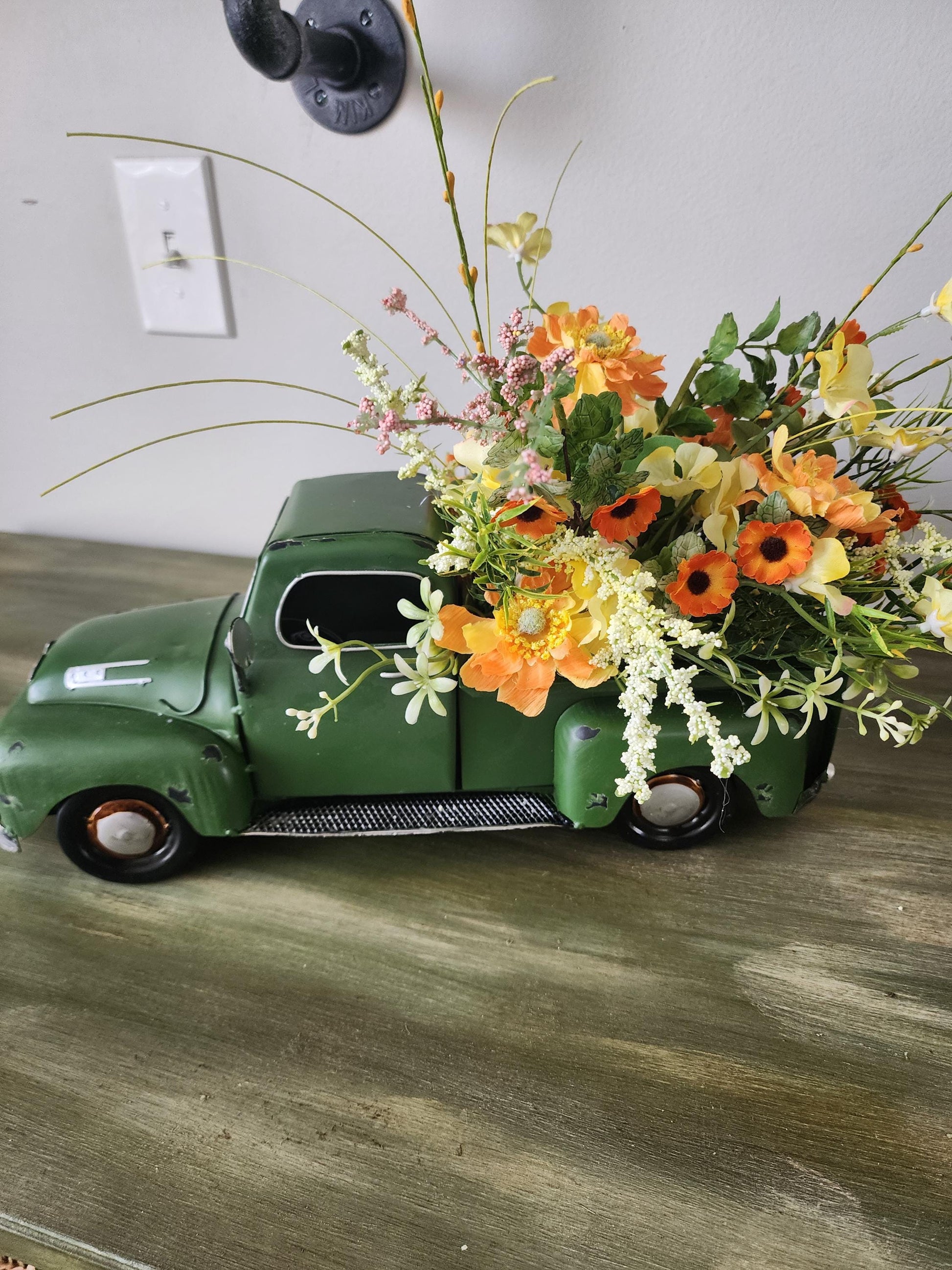 Rustic Truck Planter Arrangement