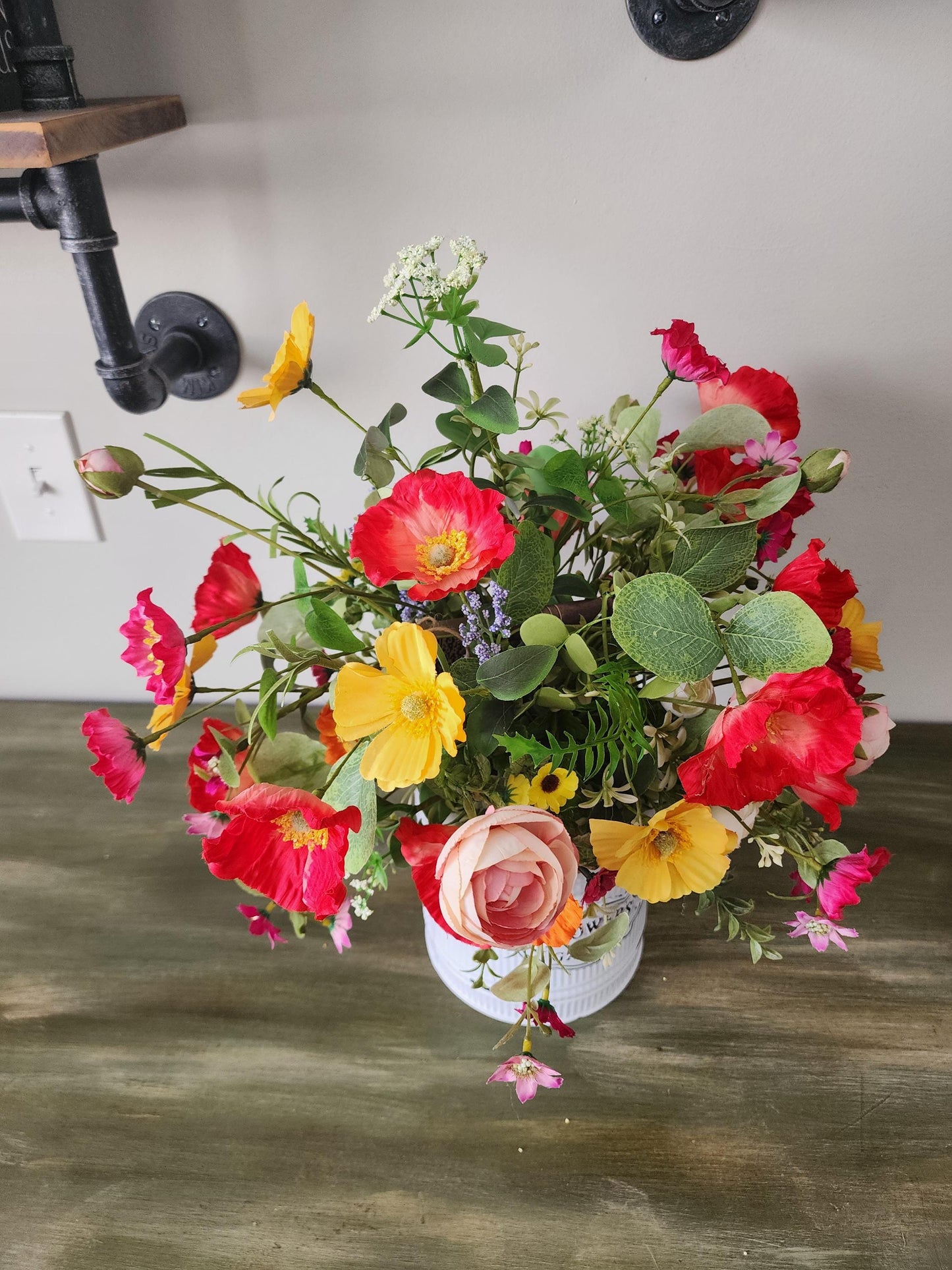 Country Chic Wildflower Arrangement